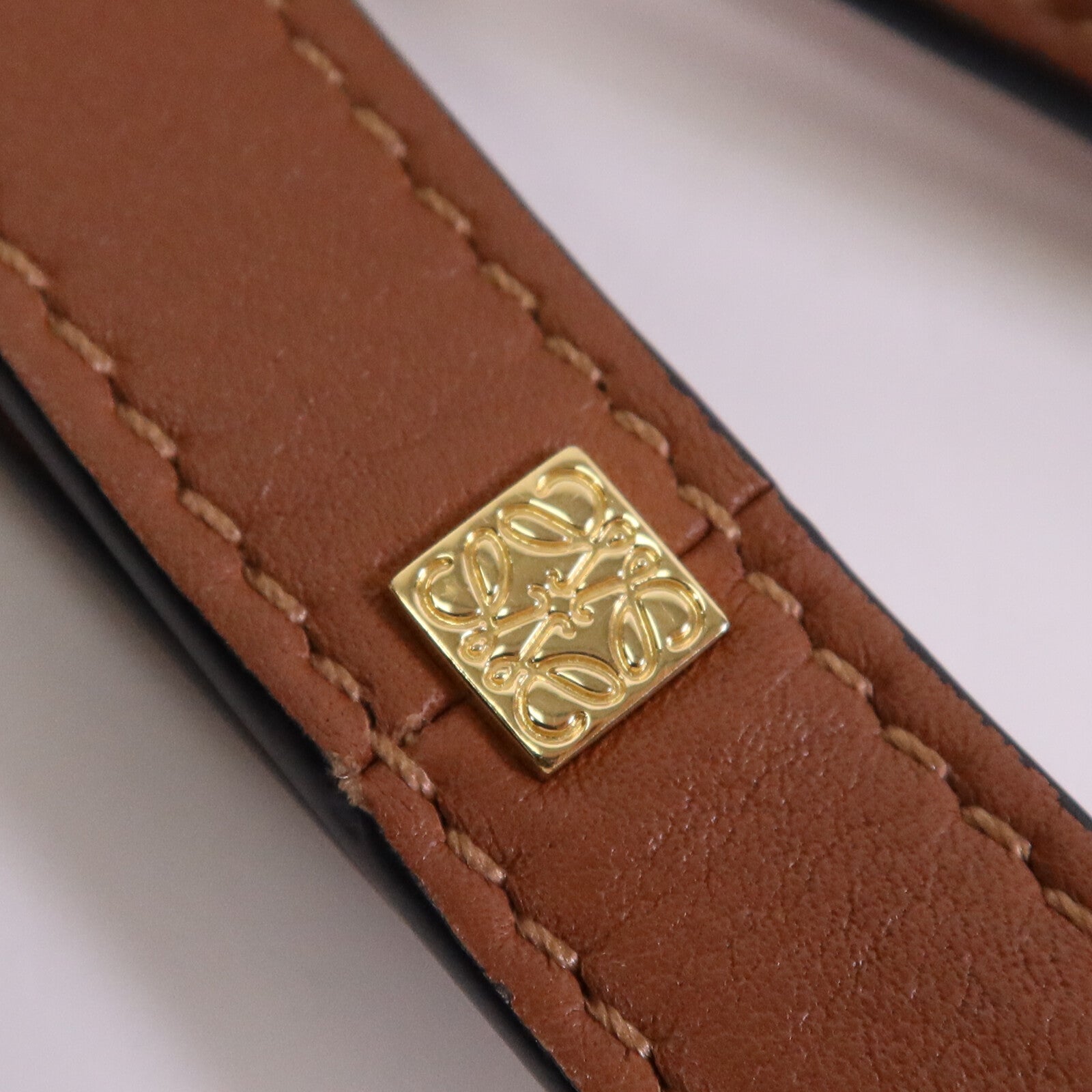 LOEWE 牛皮皮革/帆布Mini Hammock金扣手挽肩背兩用袋