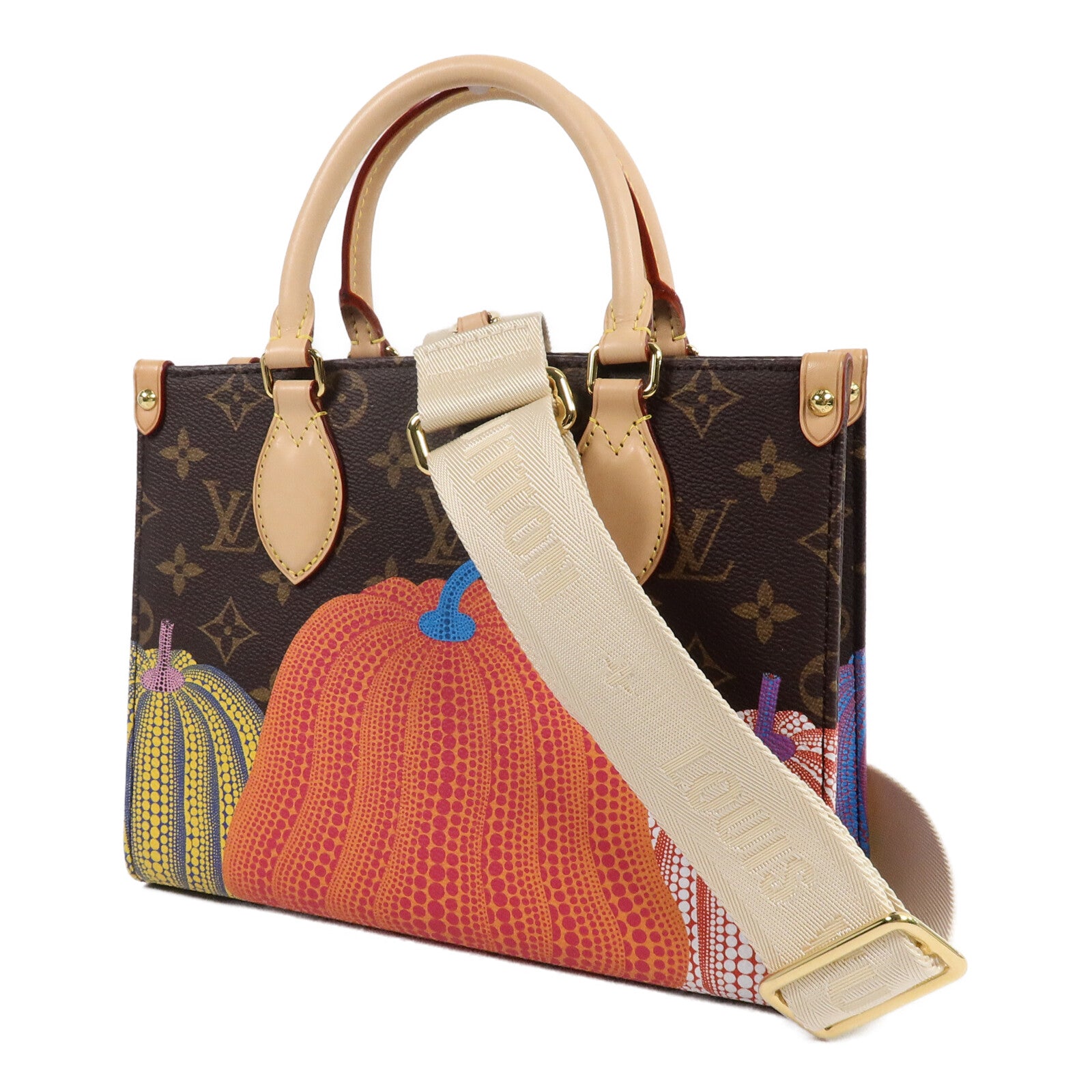 LOUIS VUITTON Monogram Reverse LV x YK OnTheGo PM手挽肩背兩用袋