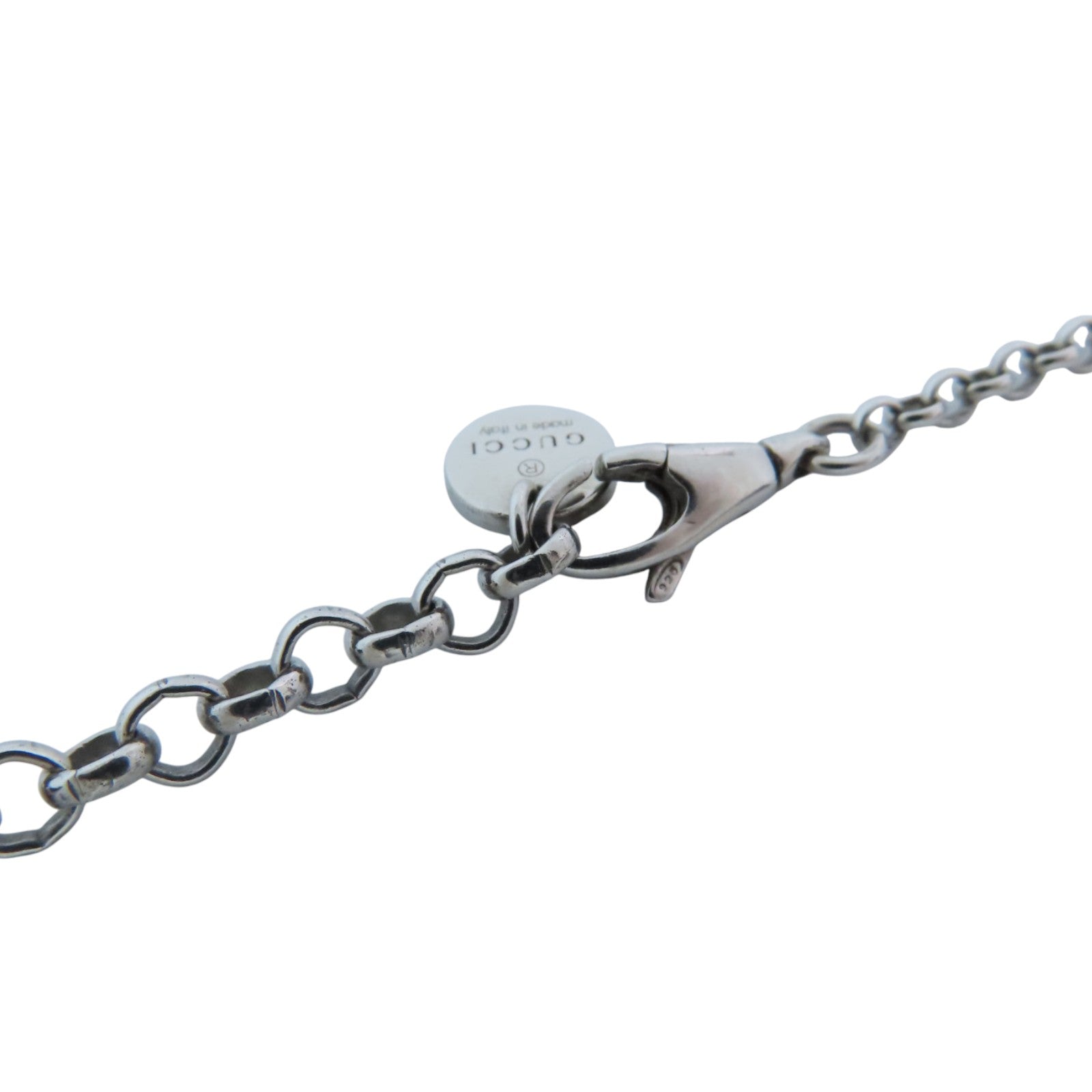 GUCCI 925純銀GG Necklace銀扣項鏈– Brand Off Hong Kong Online