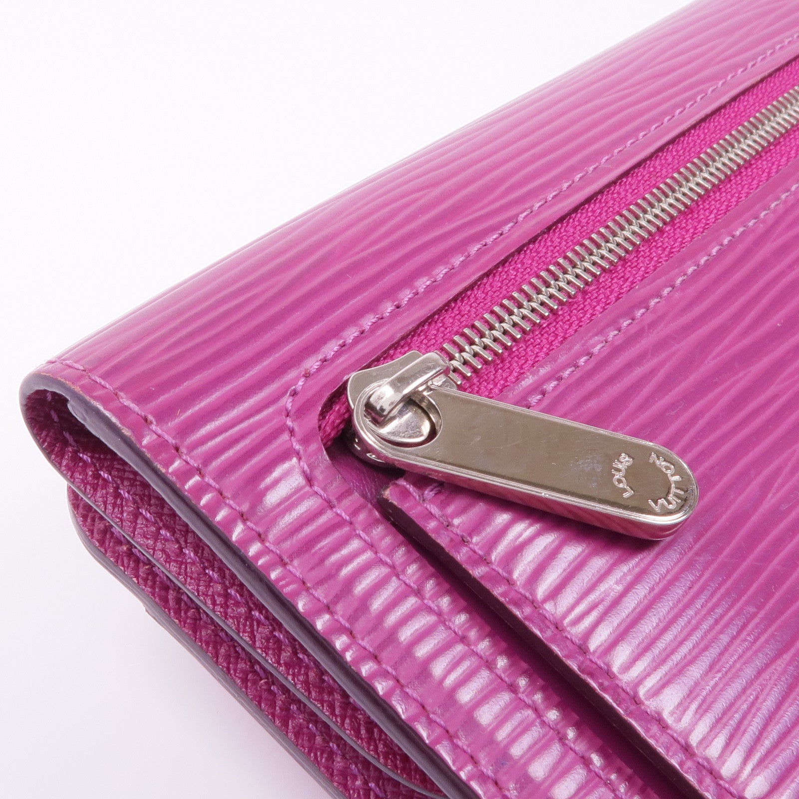 LOUIS VUITTON Epi Grenadine Eugenie銀扣長錢包