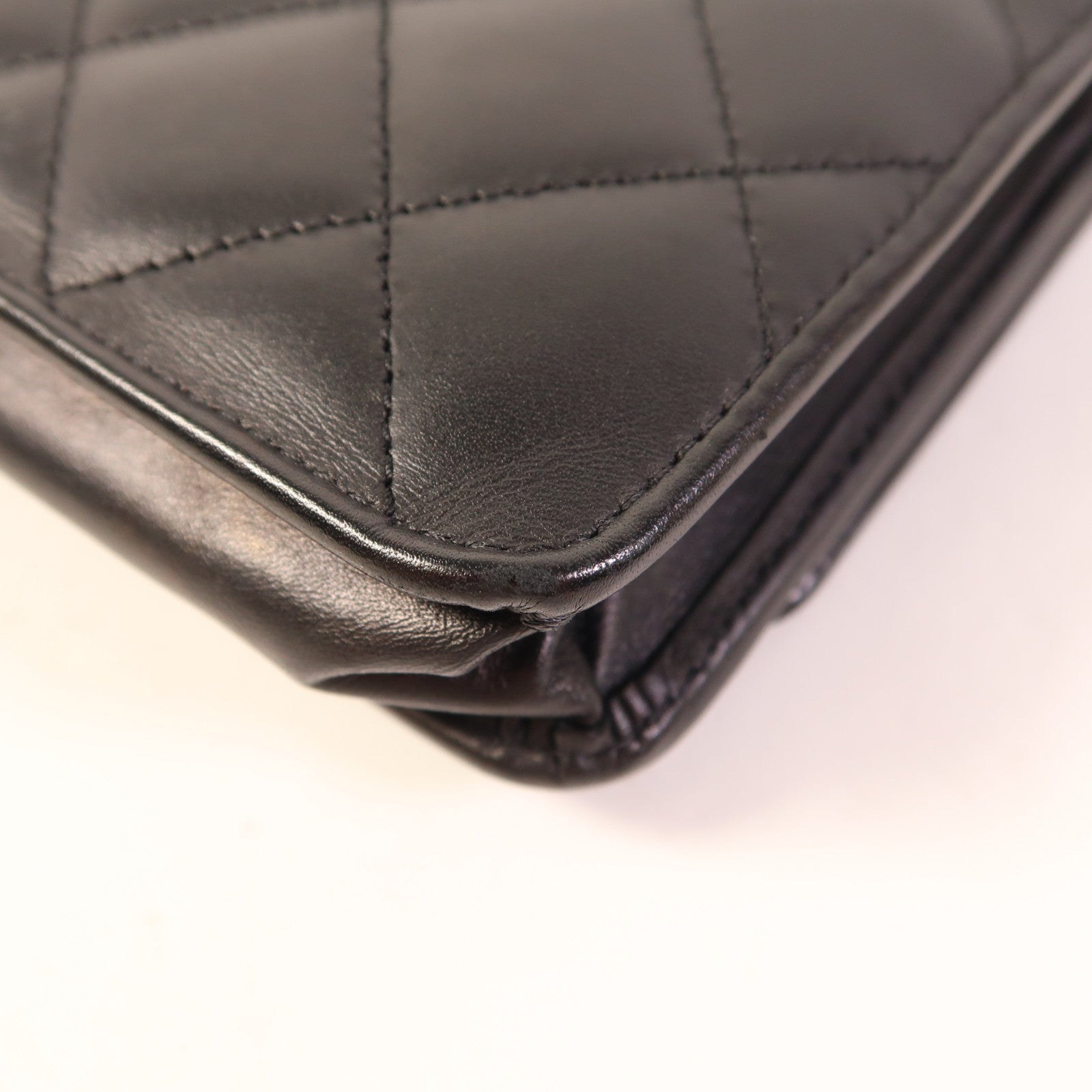 CHANEL 牛皮皮革WOC Wallet On Chain銀扣鏈帶肩背袋