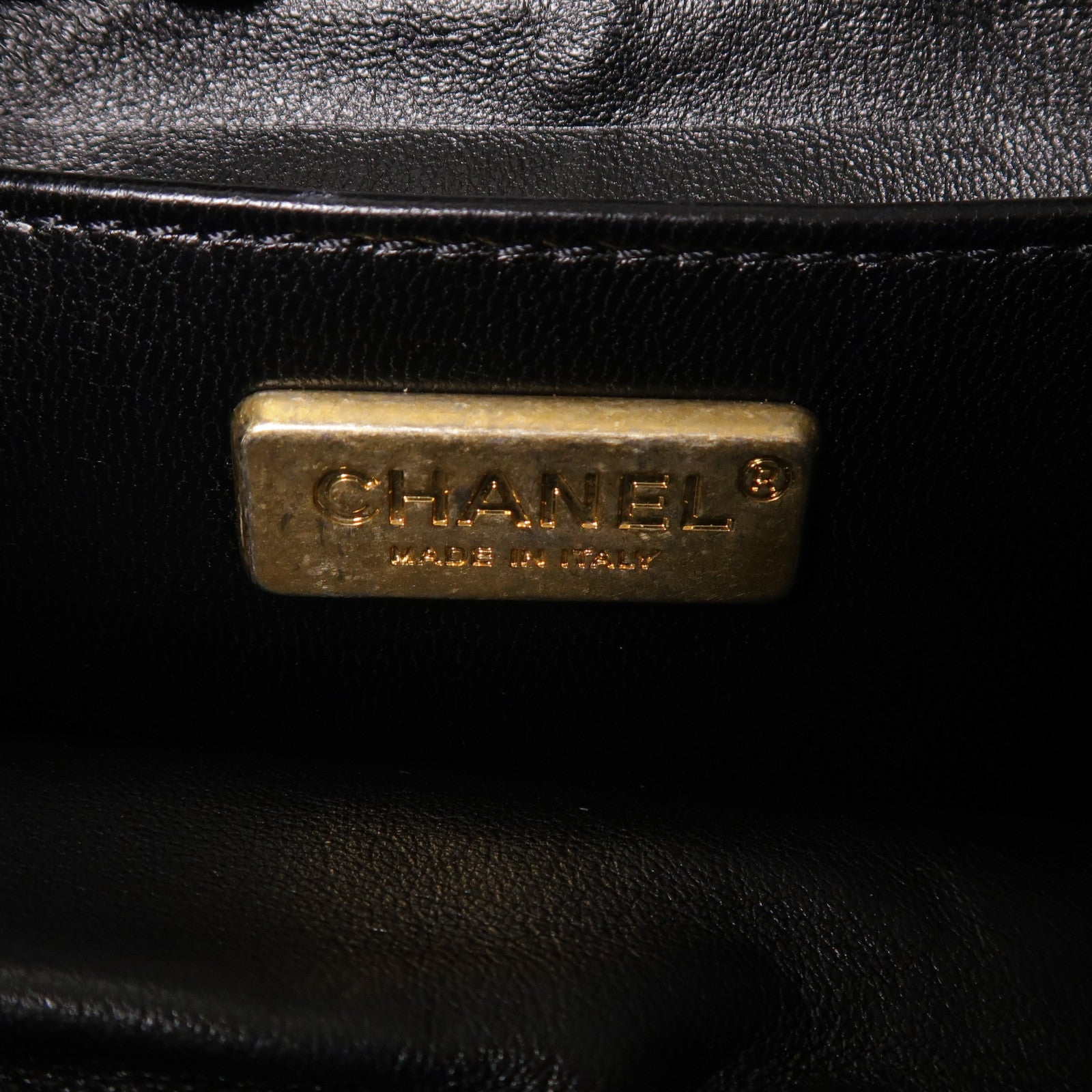CHANEL 蛇皮皮革2 Way Shoulder金扣手挽肩背兩用袋