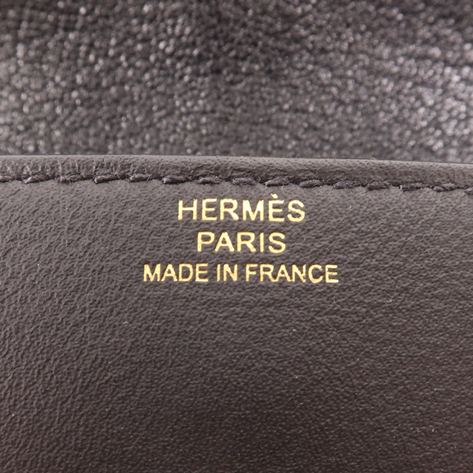 HERMES Swift皮革Glenan Compact Wallet金扣錢包