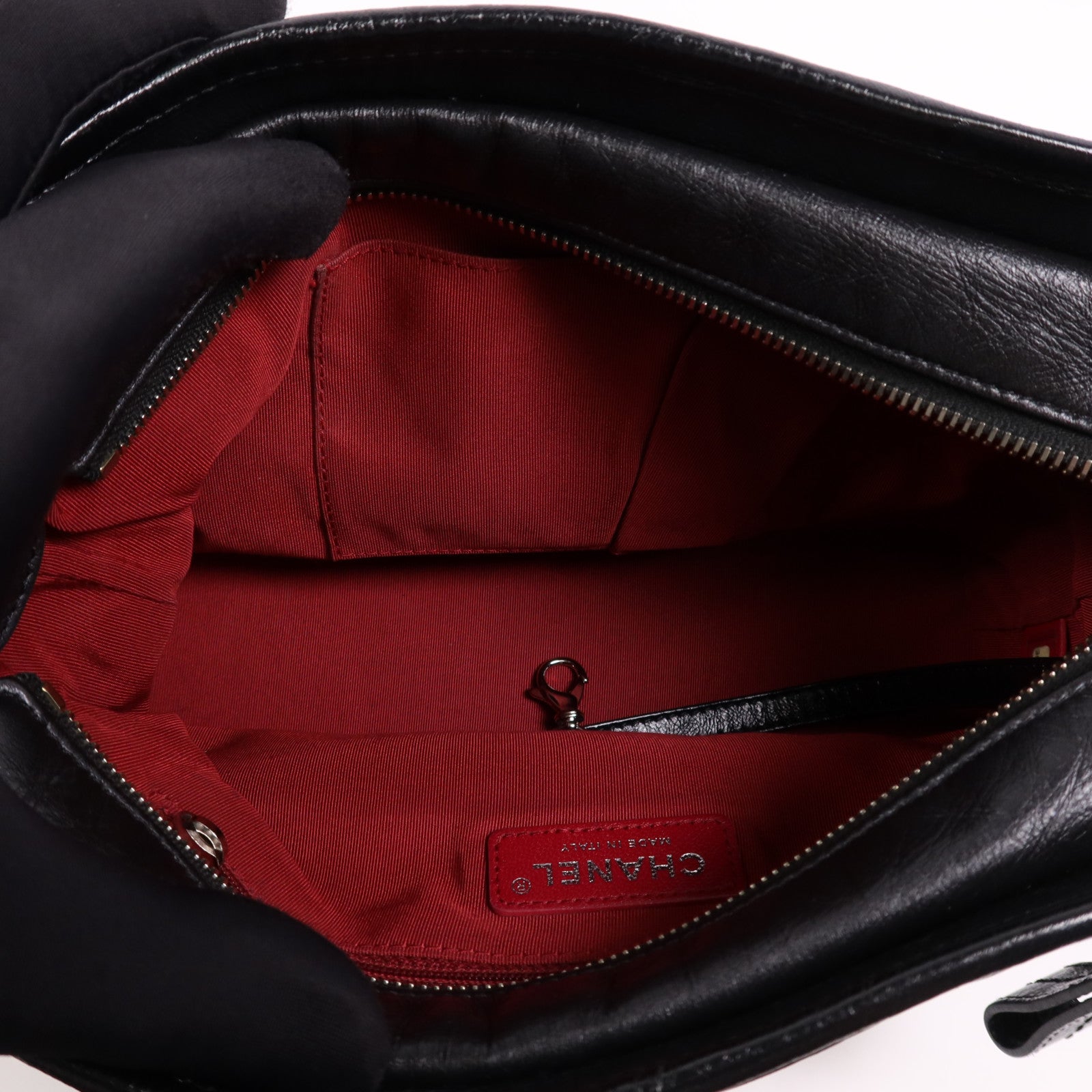 CHANEL 牛皮皮革Gabrielle Medium鏈帶肩背袋