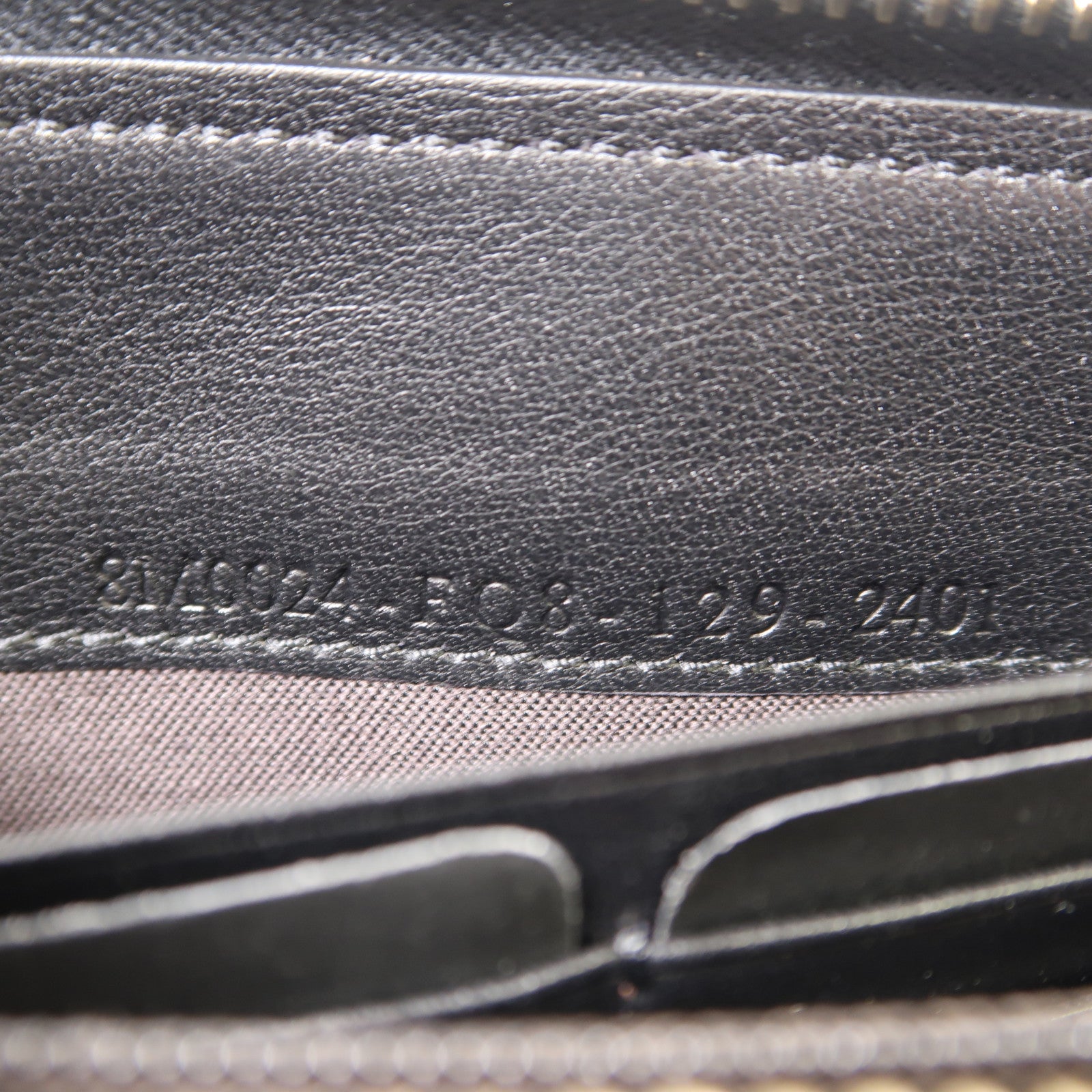 FENDI 帆布Long Round Zipper Wallet金扣長錢包啡色/黑色