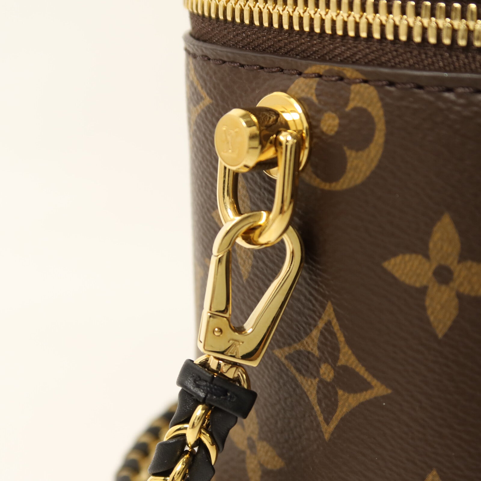 LOUIS VUITTON Monogram Reverse Vanity PM金扣鏈帶手挽肩背兩用袋