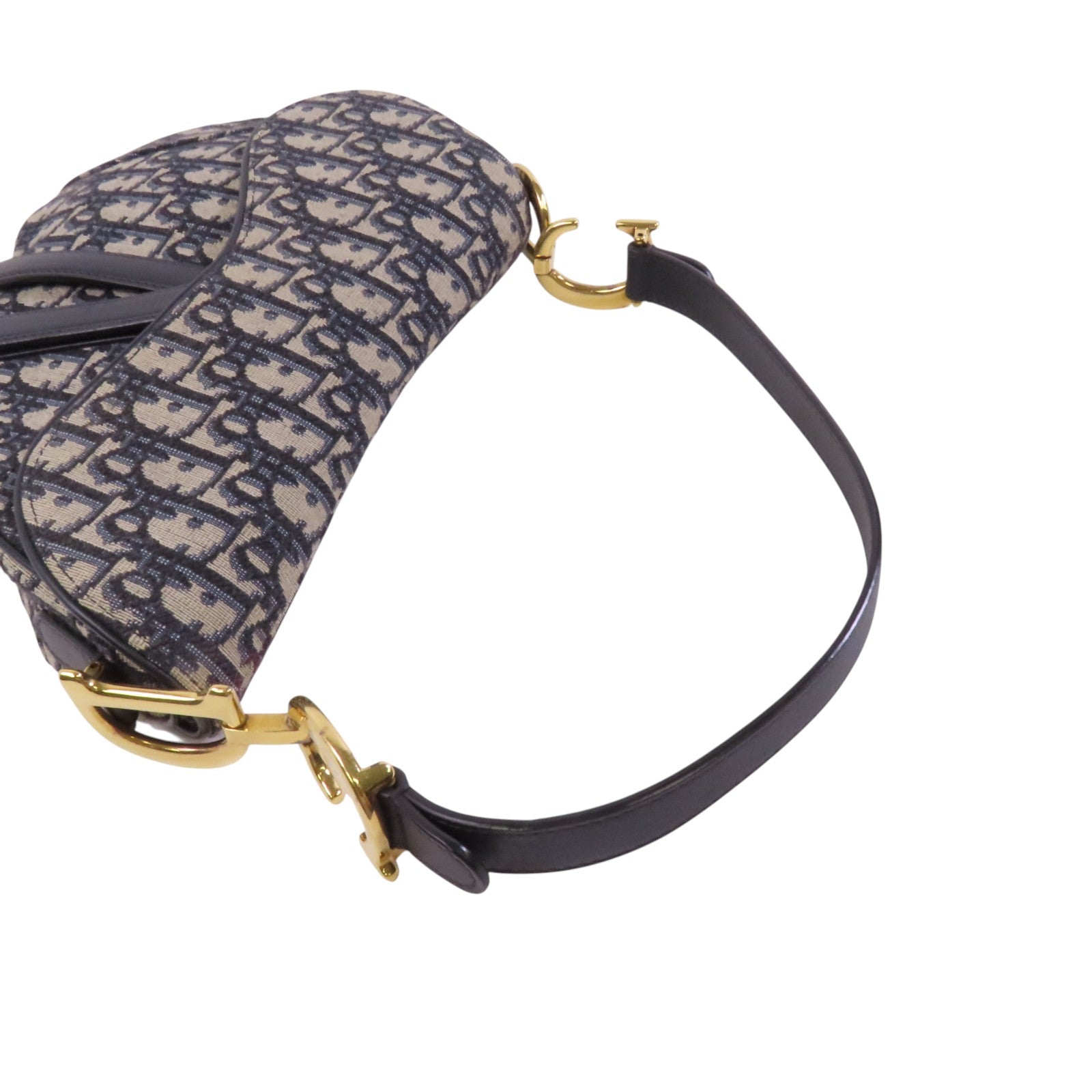 Dior Obrigard帆布Saddle金扣肩背袋