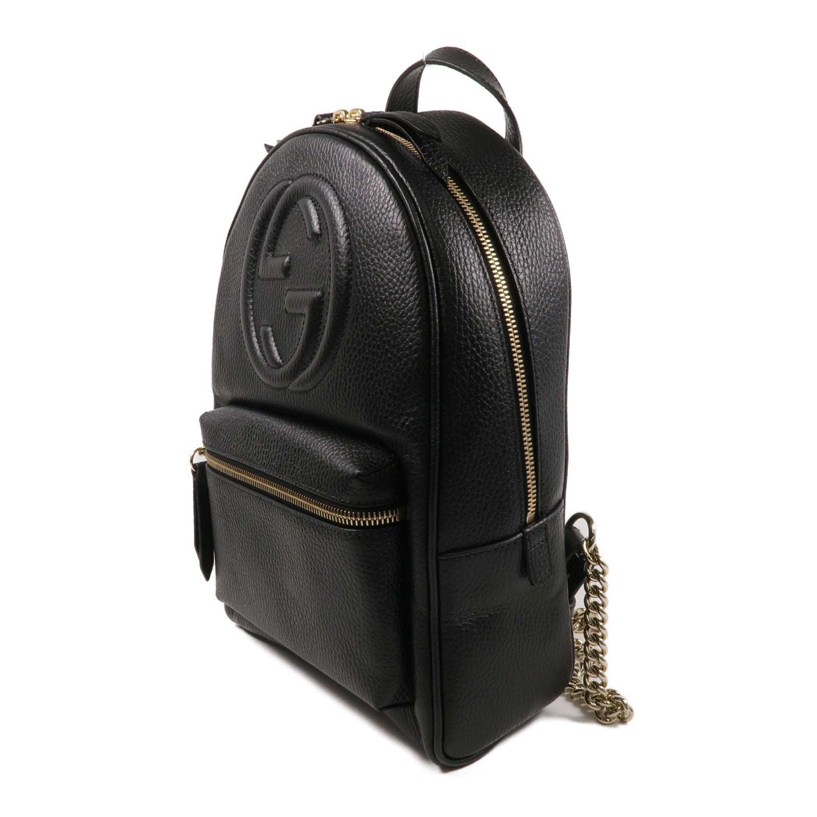 GUCCI 牛皮皮革Soho Backpack金扣背包