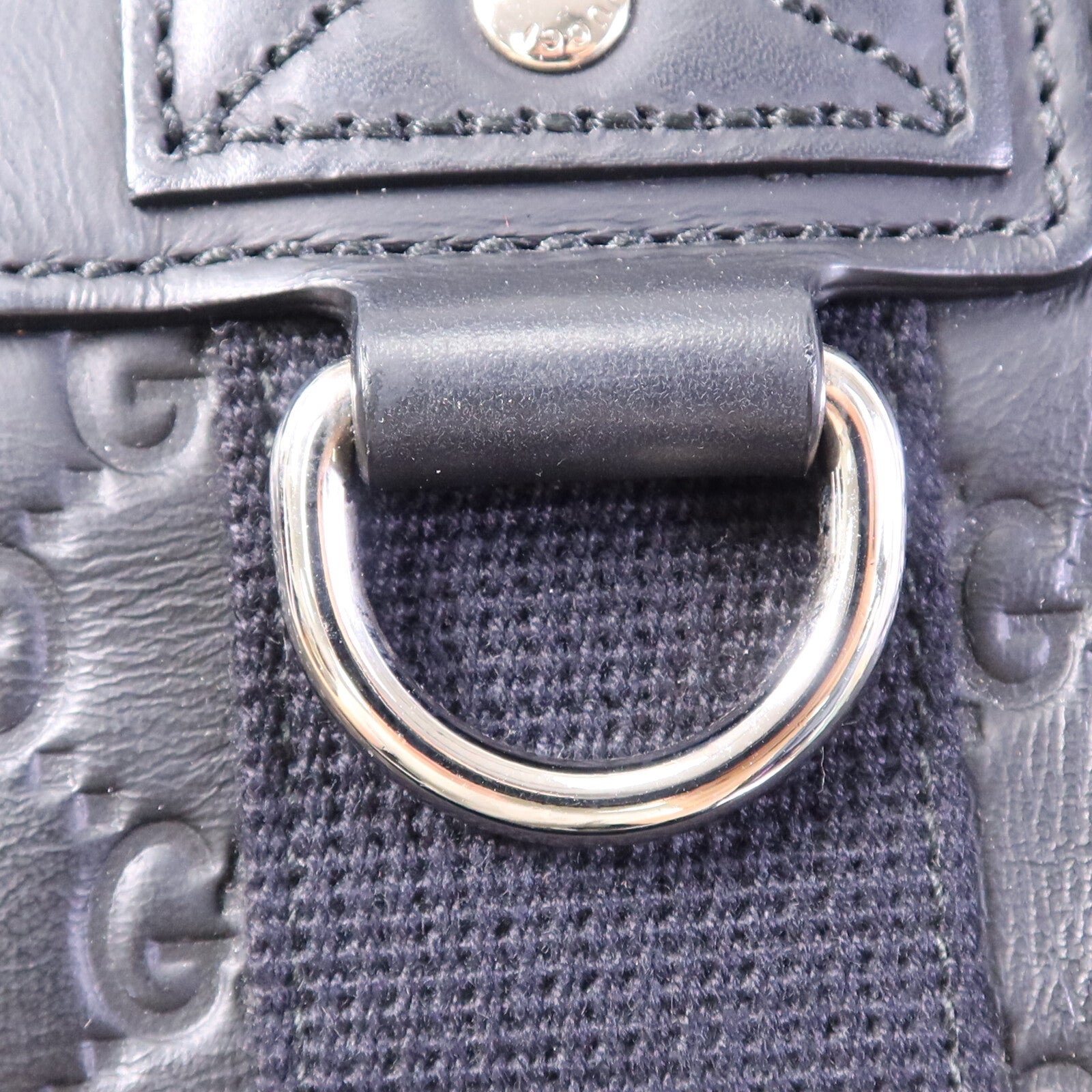 GUCCI 牛皮皮革Tote Bag銀扣手挽袋