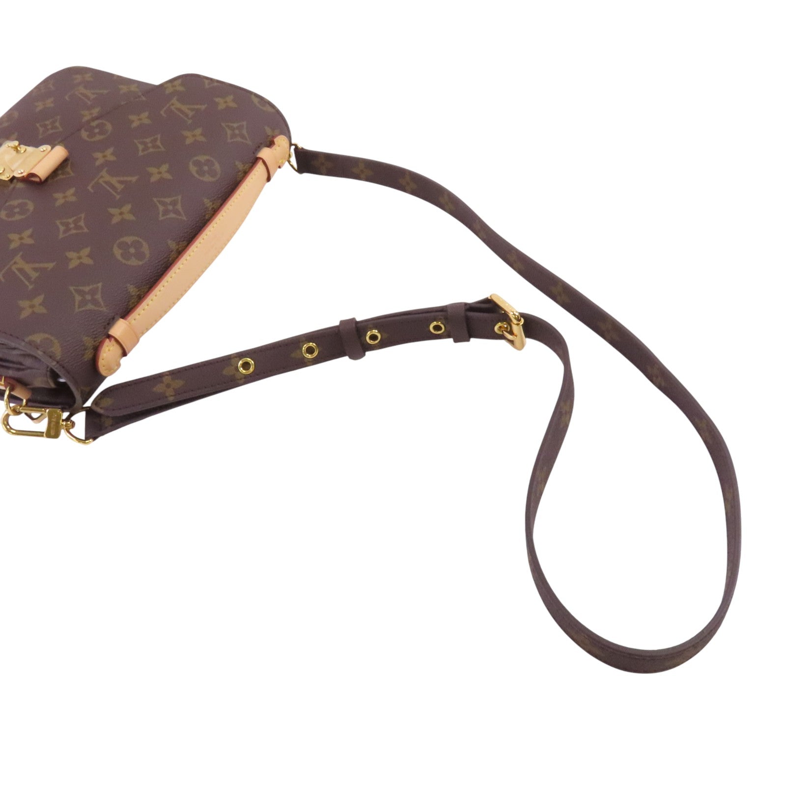 LOUIS VUITTON Monogram Pochette Metis金扣手挽肩背兩用袋