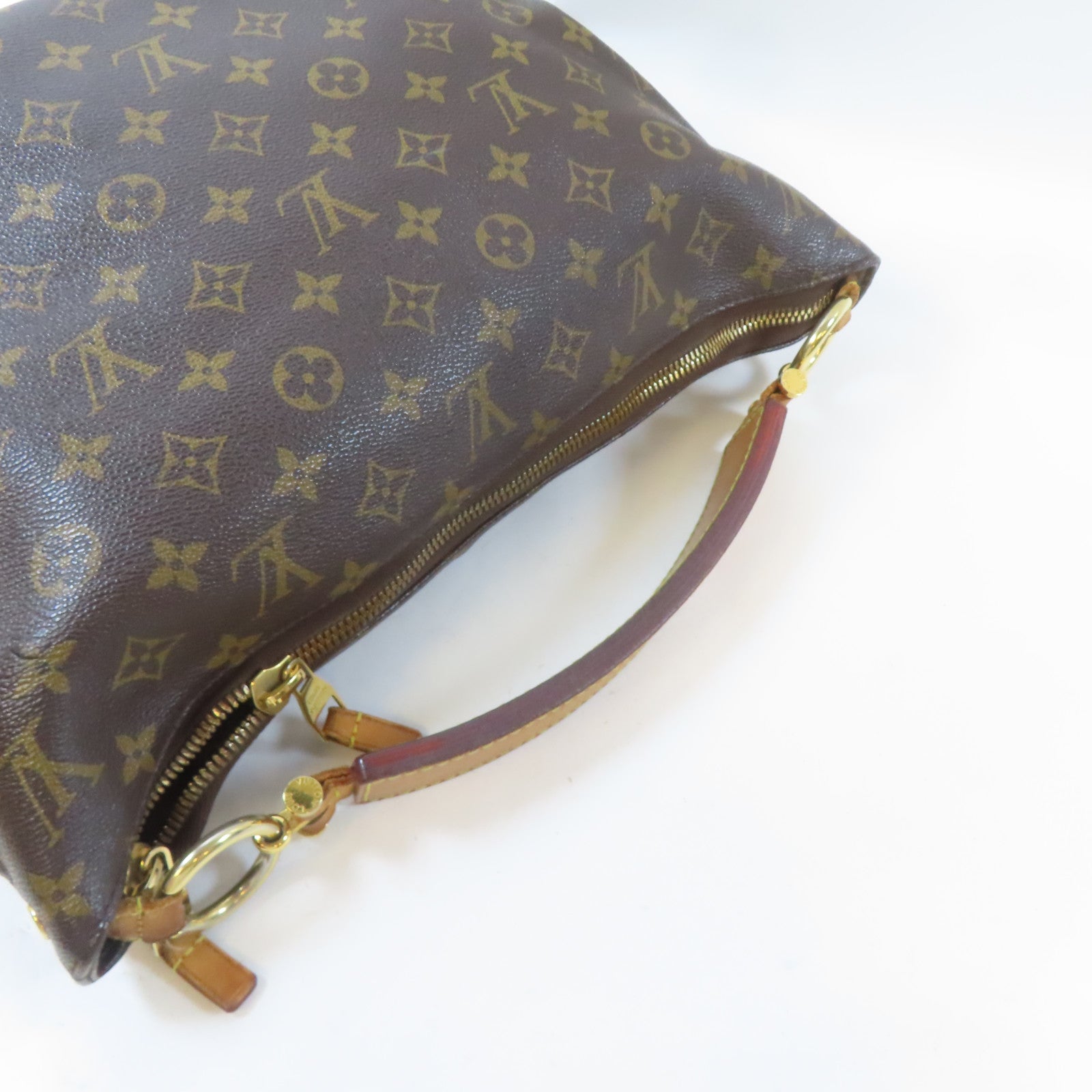LOUIS VUITTON Monogram Sully PM金扣肩背袋啡色