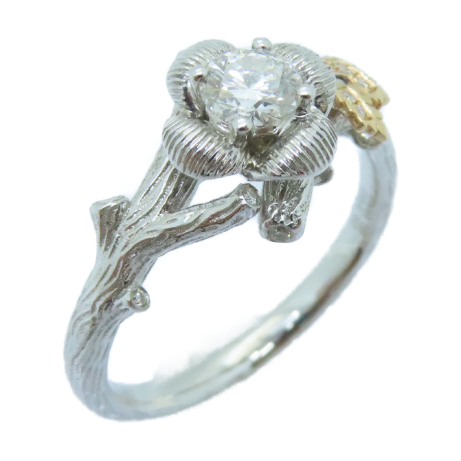 JEWELRY 【激減優惠】18K白金Diamond Ring 0.310ct/0.064ct鑽石戒指US#6.5