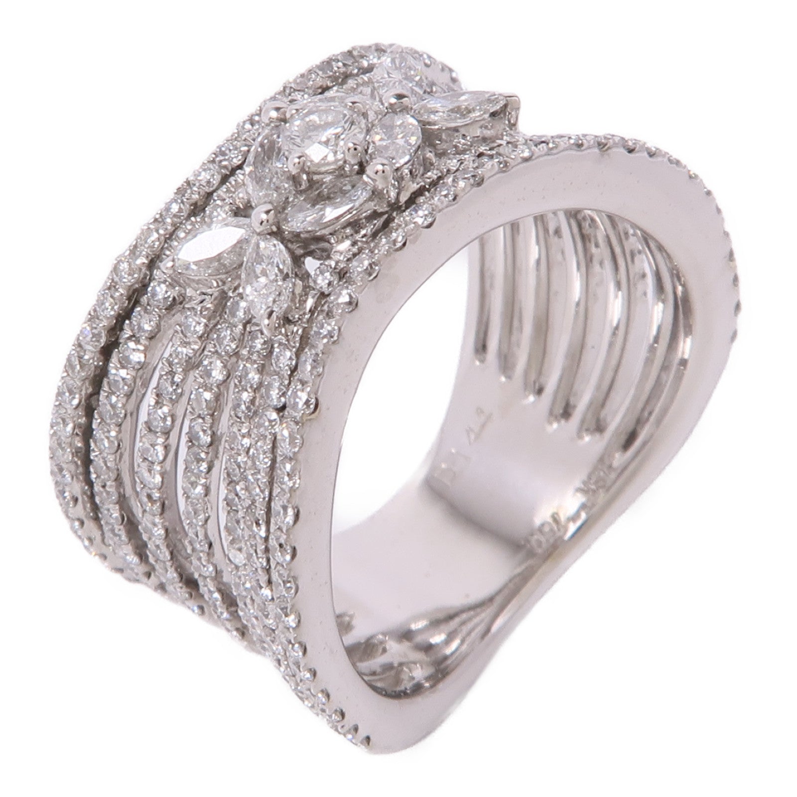 JEWELRY 【激減優惠】18K白金Diamond Ring鑽石戒指US#7