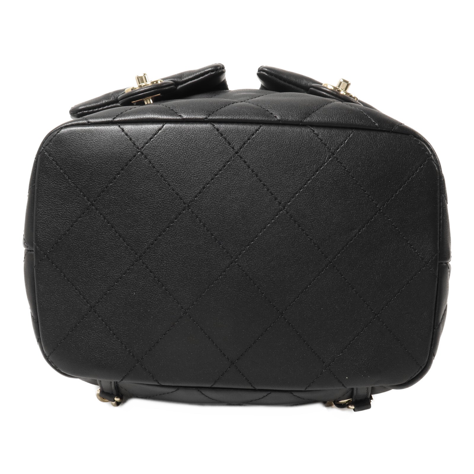 CHANEL 牛皮皮革Backpack鏈帶背包