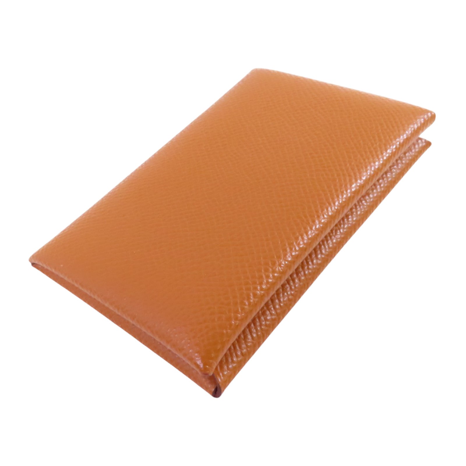 HERMES Epsom皮革Calvi Card Case銀扣卡套