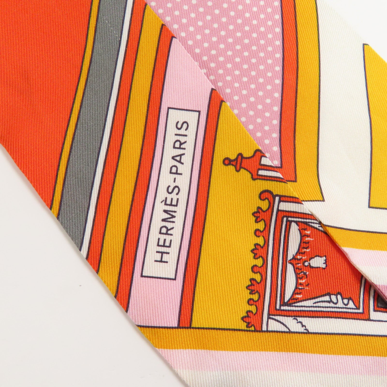 HERMES 絲質Twilly絲巾