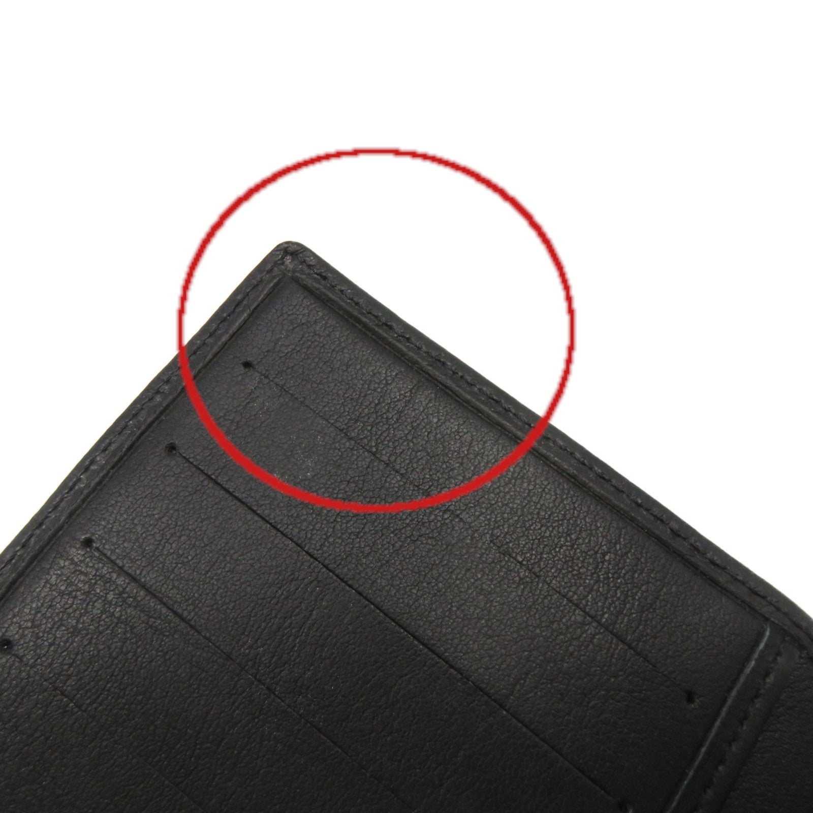 Dior sheepskin leather Long wallet black