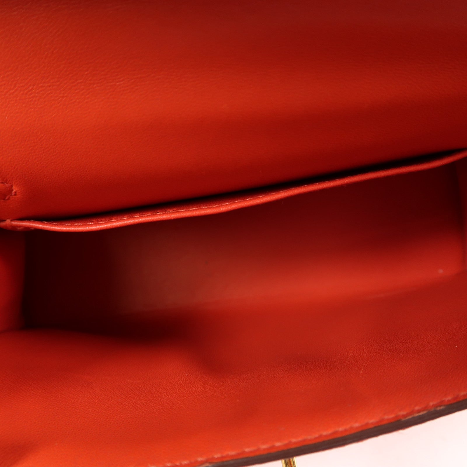 HERMES Epsom皮革Mini Kelly 2金扣手挽肩背兩用袋Rouge De Coeur