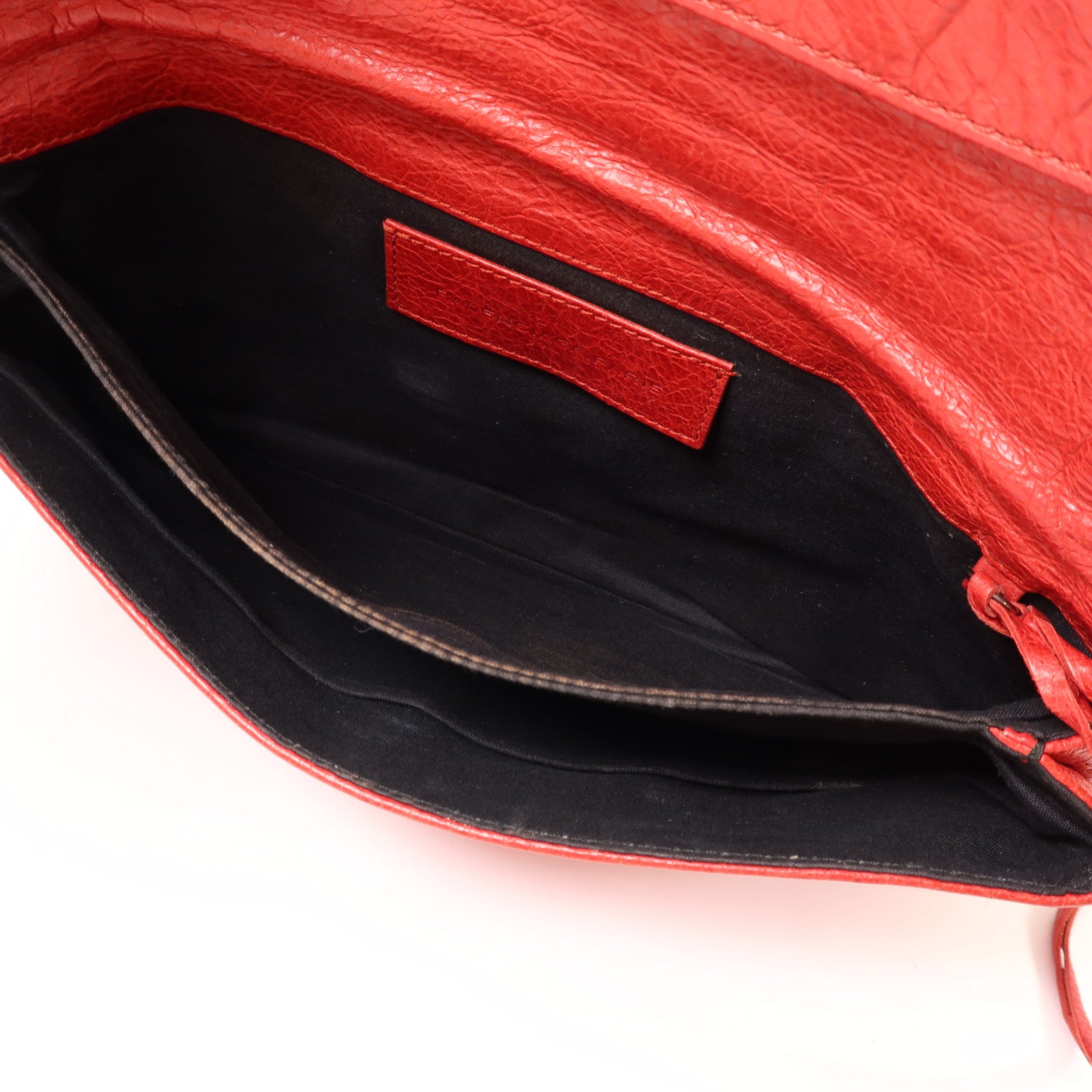 BALENCIAGA 牛皮皮革Clutch銀扣手拿包