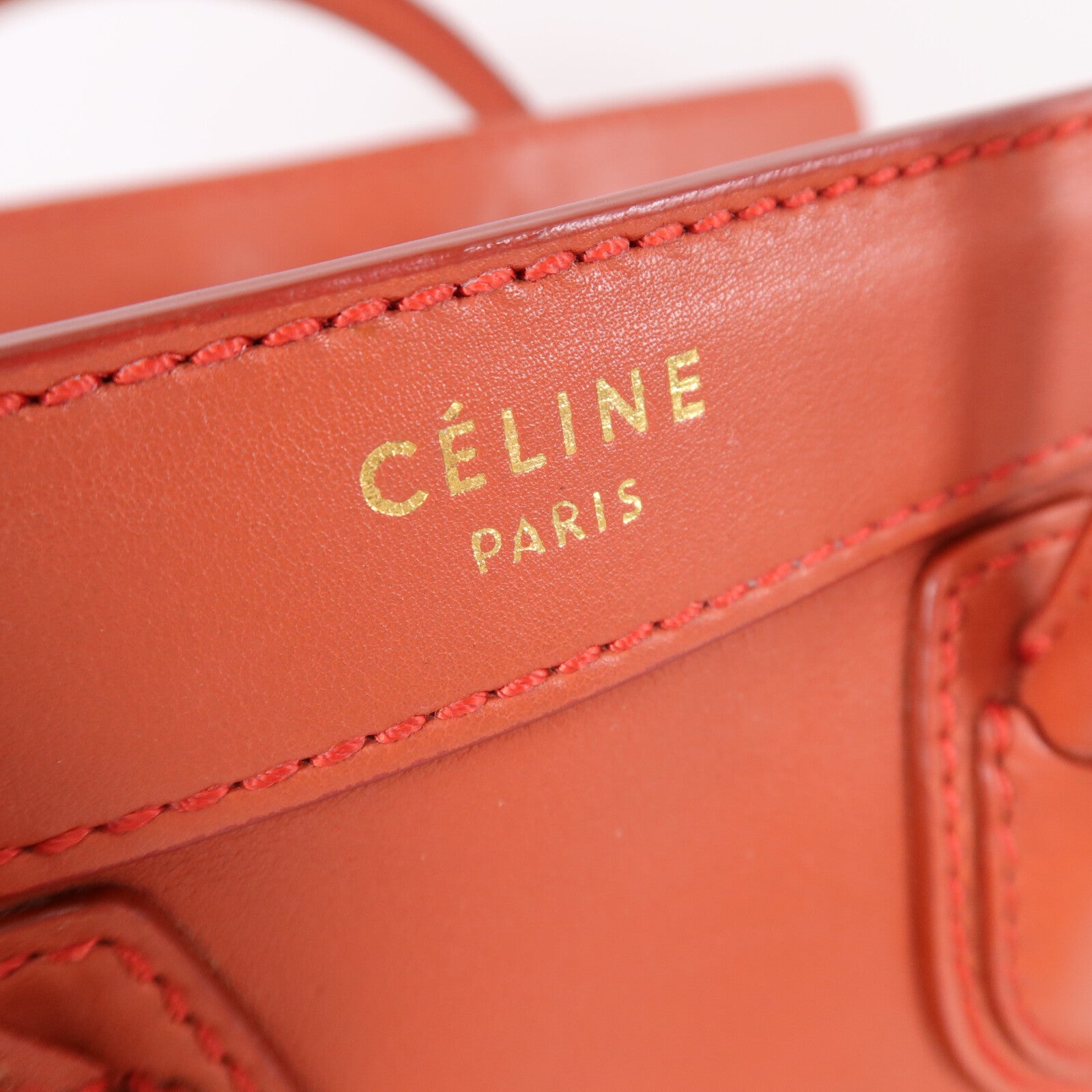 CELINE 牛皮皮革Nano Luggage 手挽肩背兩用袋