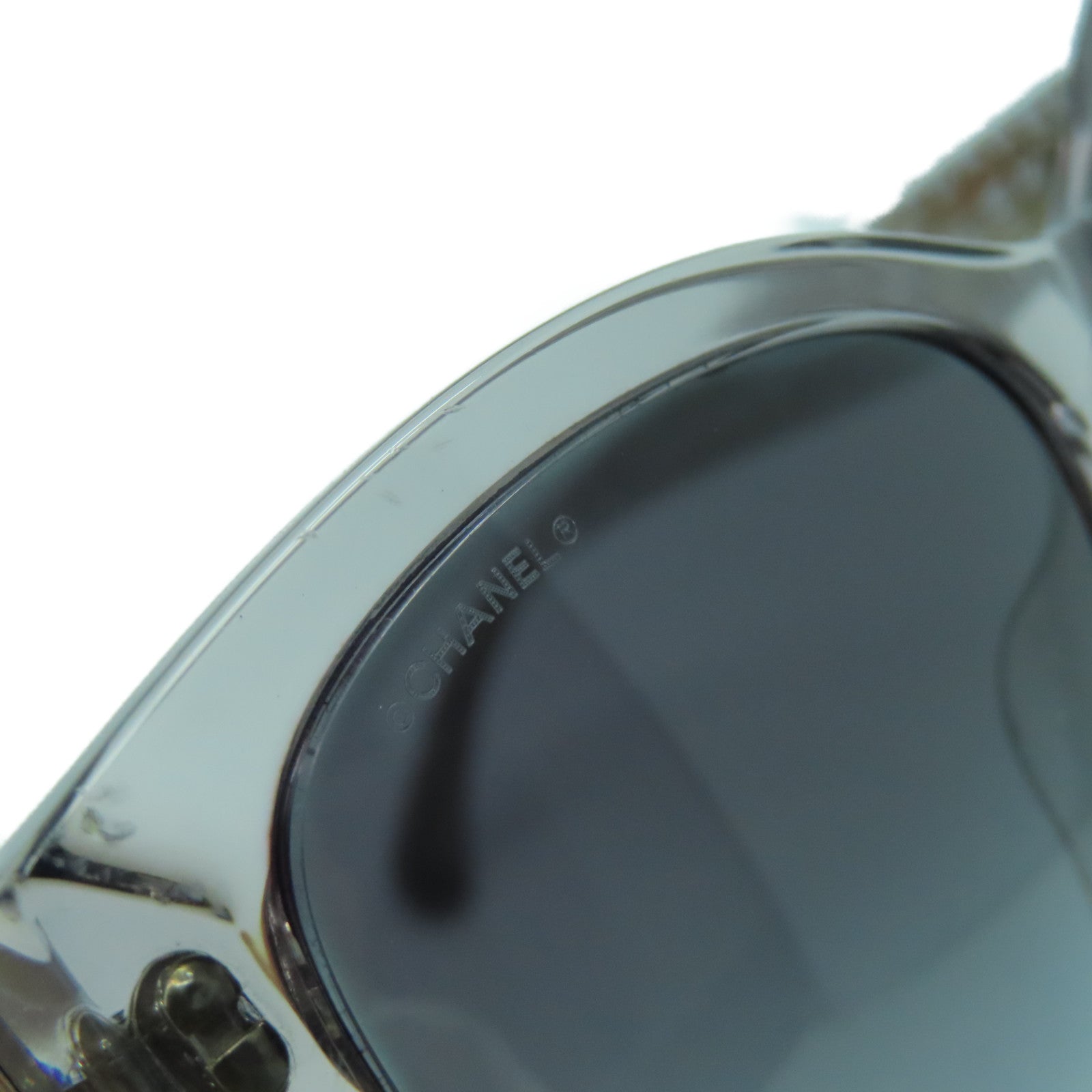 CHANEL 【激減優惠】PVC Sunglasses太陽眼鏡黑色/銀色