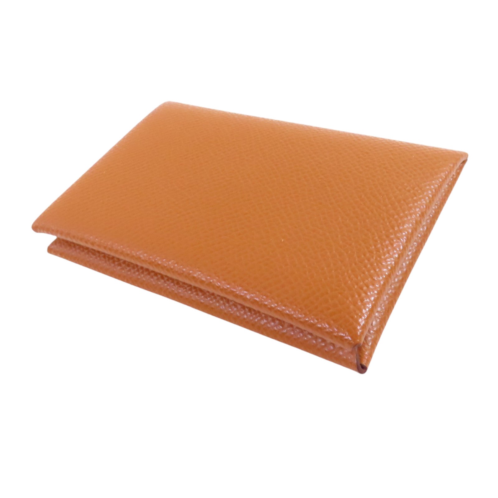HERMES Epsom皮革Calvi Card Case銀扣卡套
