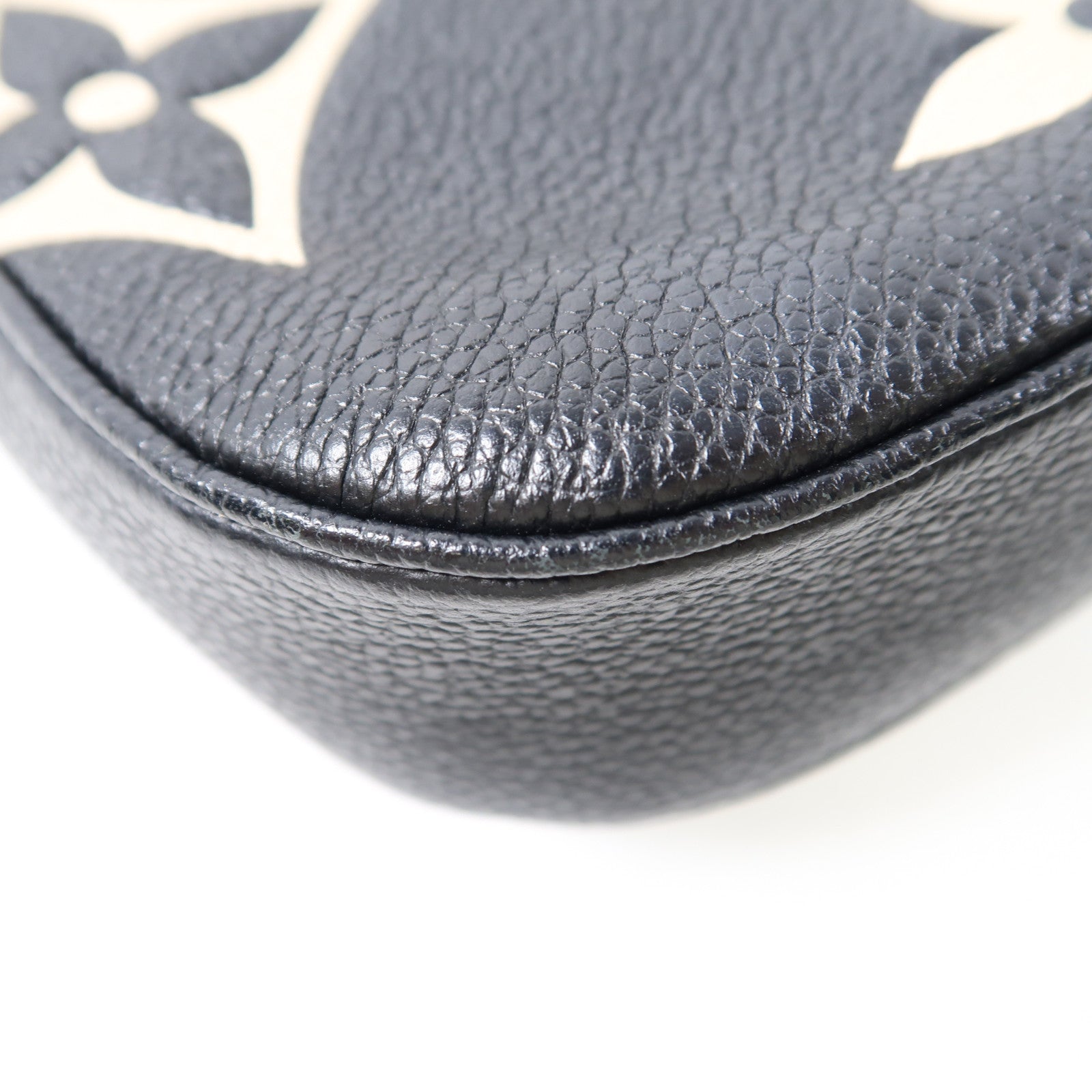 LOUIS VUITTON Monogram Empreinte Multi Pochette Accessoires金扣肩背袋黑色