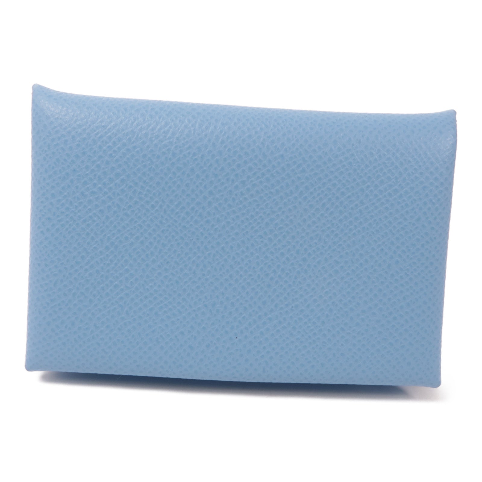HERMES Epsom皮革Calvi Card Case卡片套7N Celeste