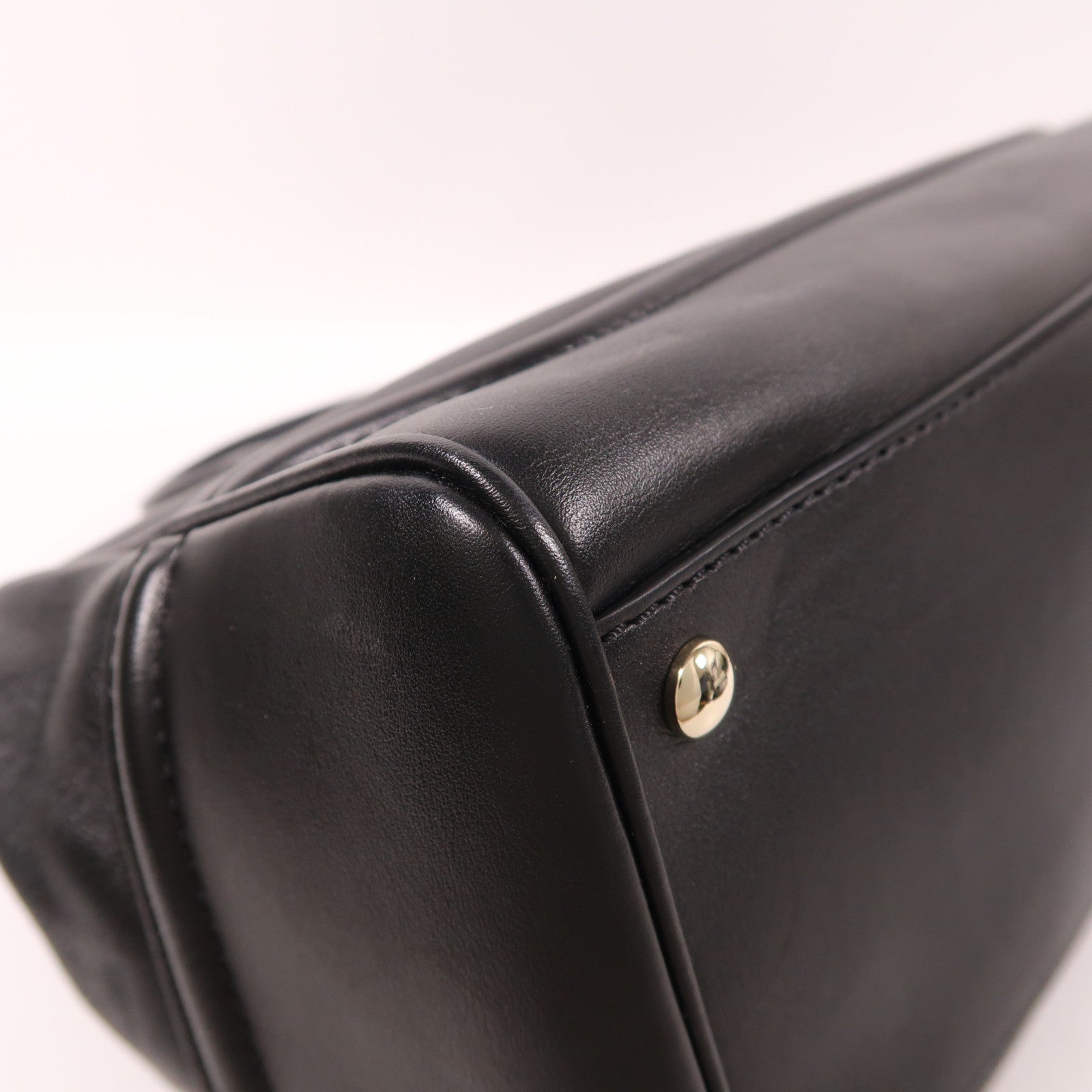 VERSACE 牛皮皮革2 Way Shoulder金扣手挽肩背兩用袋