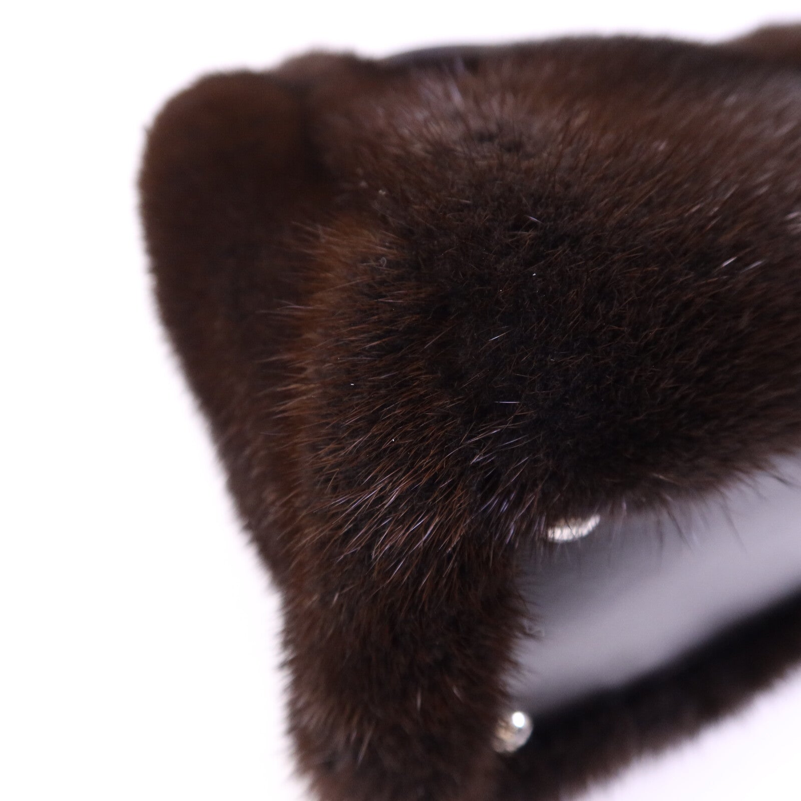 FENDI 狐狸皮毛/蛇皮皮革Peekaboo Large銀扣手挽肩背兩用袋