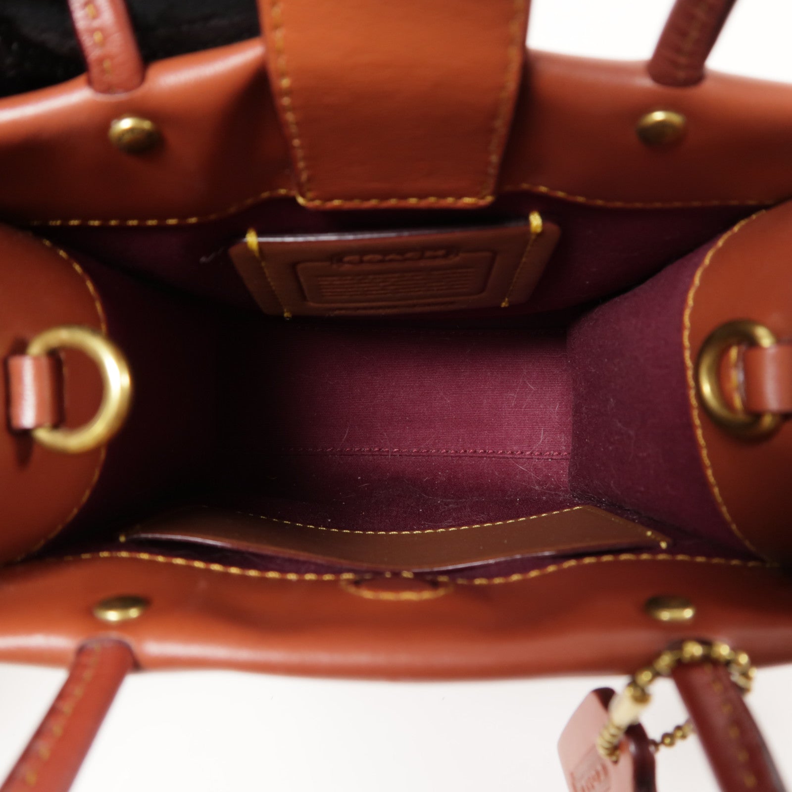 COACH 塗層帆布/牛皮皮革2 Way Shoulder手挽肩背兩用袋