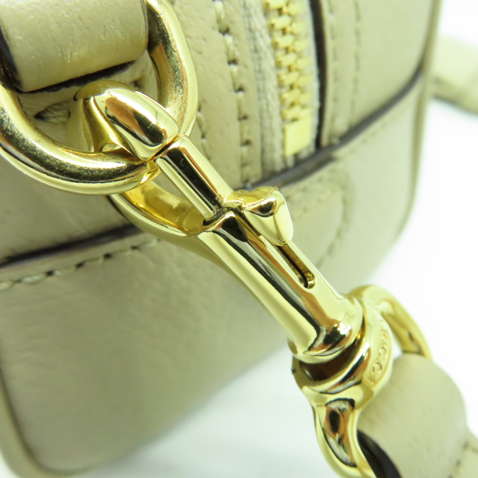 GUCCI 【激減優惠】塗層帆布Ophidia Mini GG Top Handle金扣手挽肩背兩用袋米色