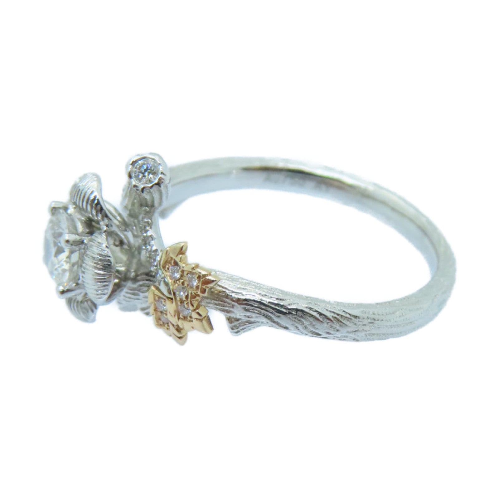 JEWELRY 【激減優惠】18K白金Diamond Ring 0.310ct/0.064ct鑽石戒指US#6.5