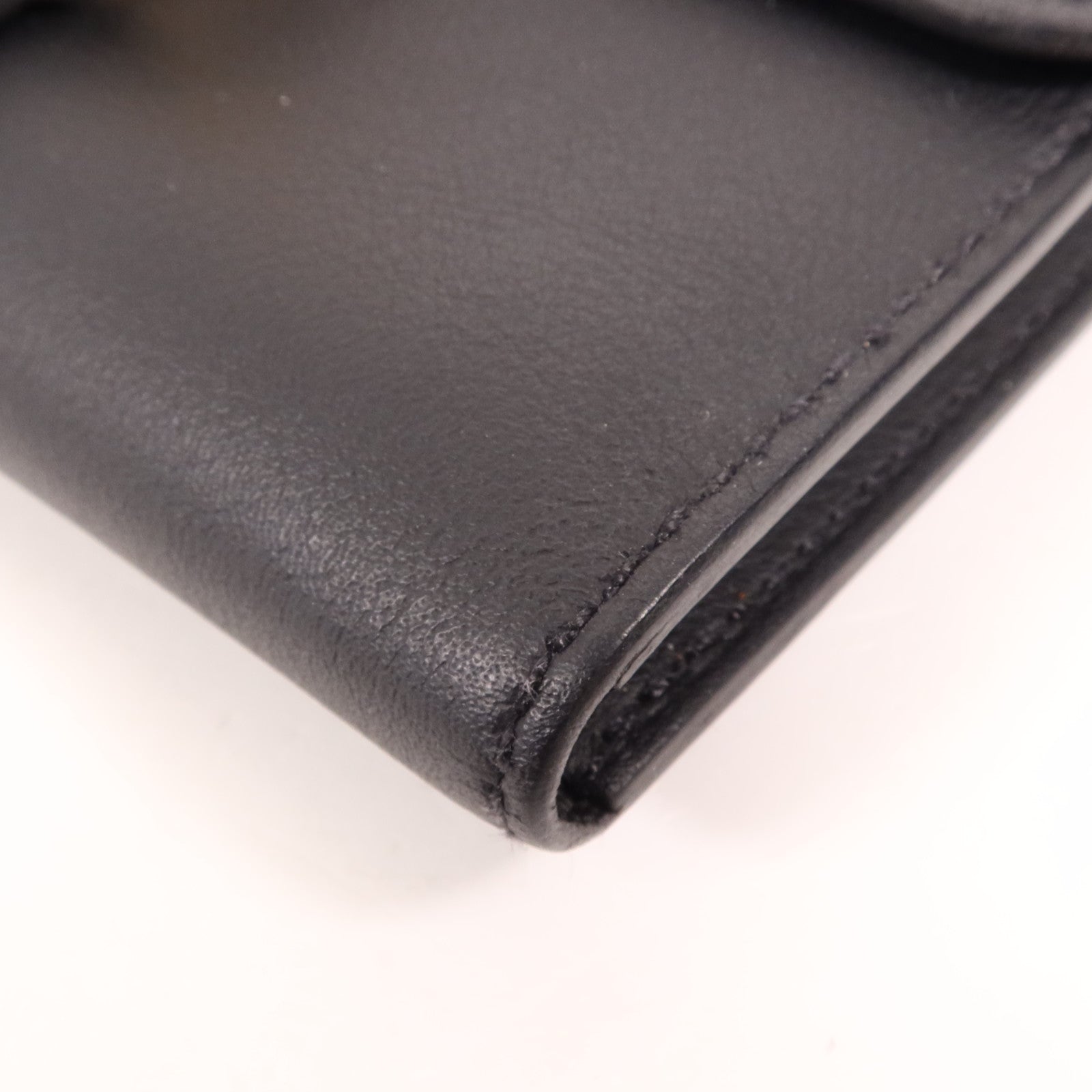 HERMES Swift皮革Glenan Compact Wallet金扣錢包