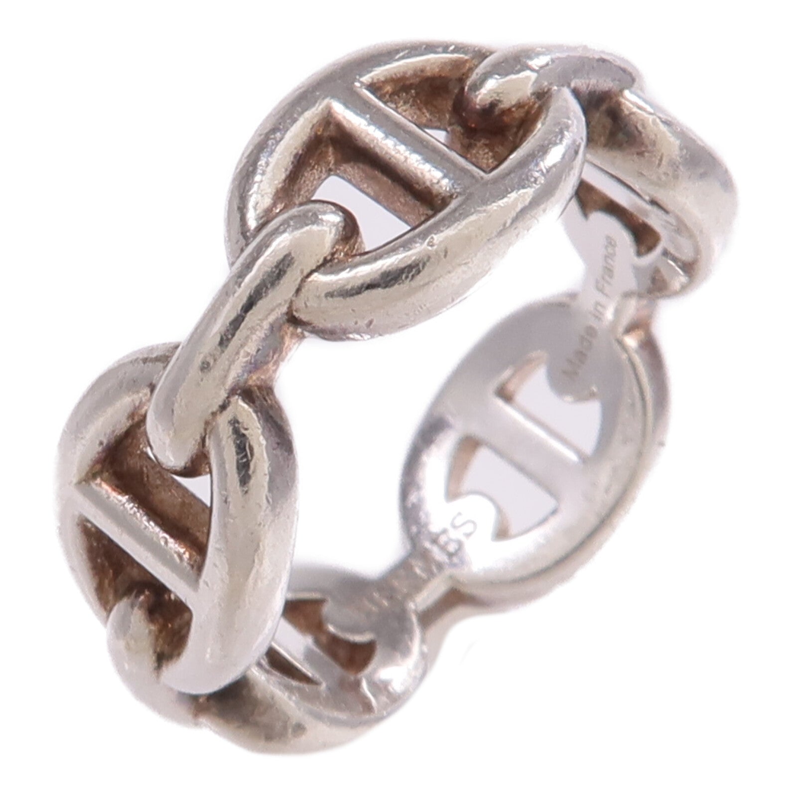 HERMES 925純銀Chaine D'anere Ring戒指US#5.5
