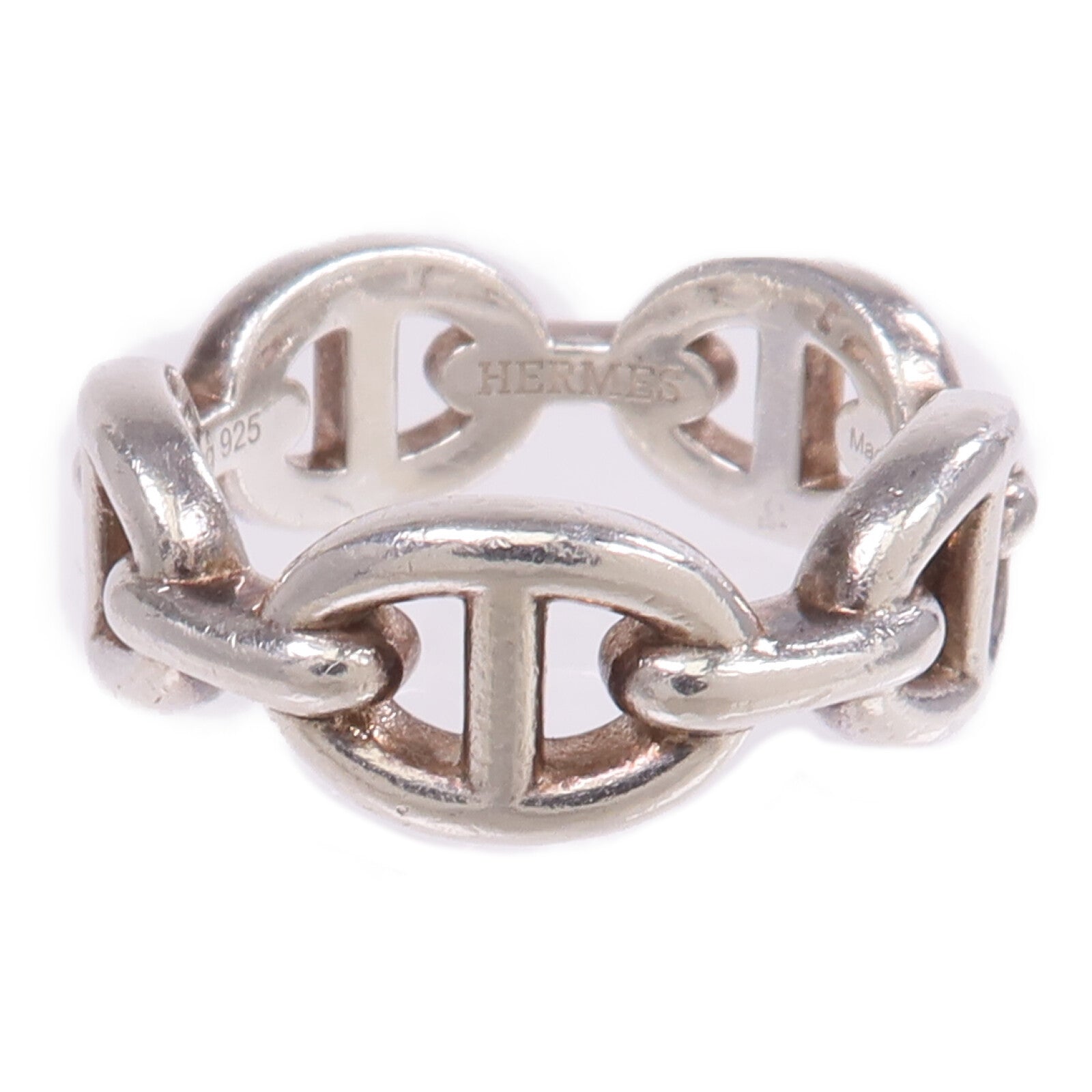 HERMES 925純銀Chaine D'anere Ring戒指US#5.5