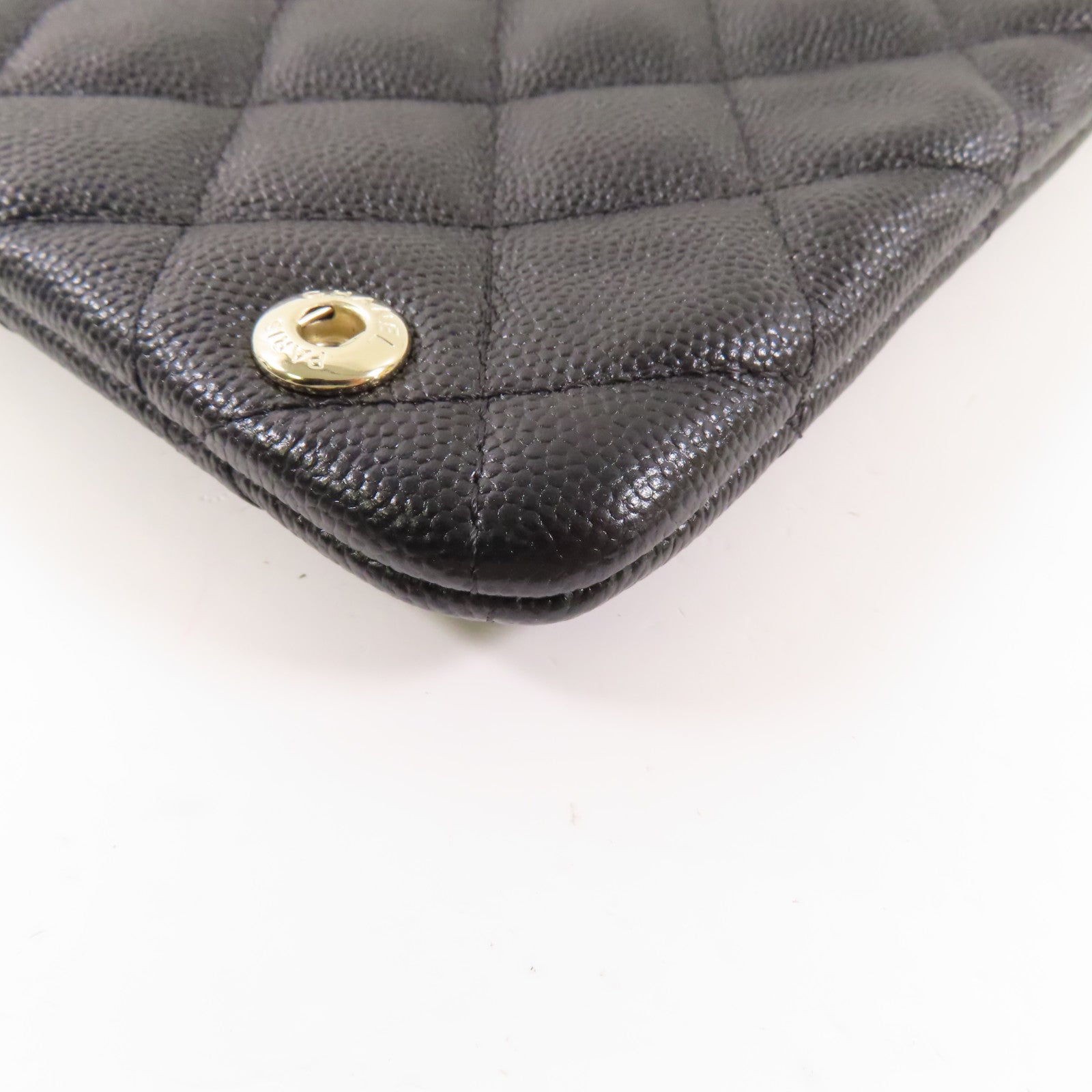 CHANEL 牛皮皮革Pouch/Clutch金扣手拿包