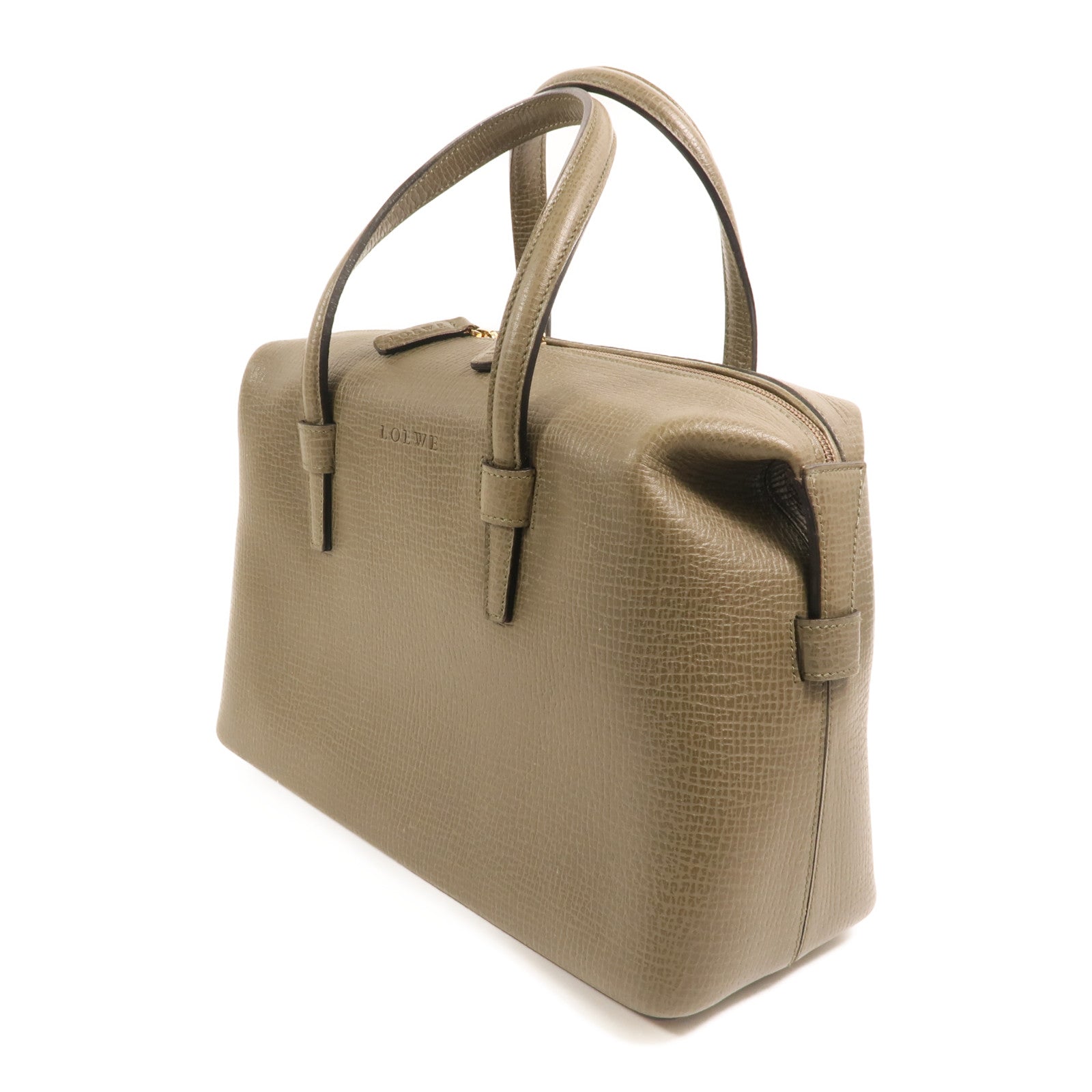 LOEWE 牛皮皮革Handbag金扣手挽袋