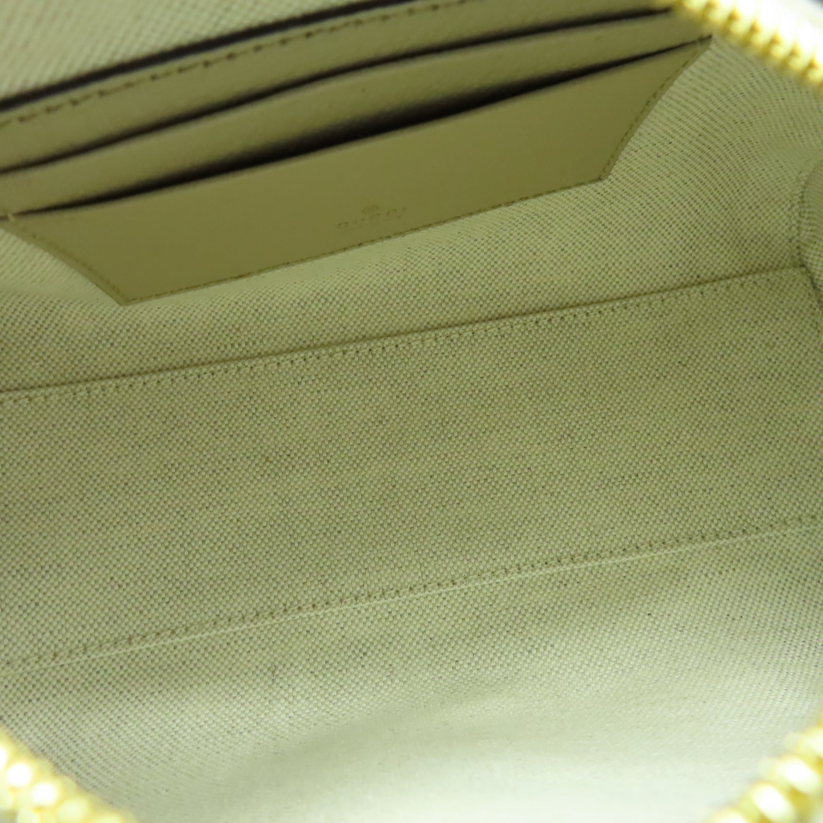 GUCCI 【激減優惠】塗層帆布Ophidia Mini GG Top Handle金扣手挽肩背兩用袋米色