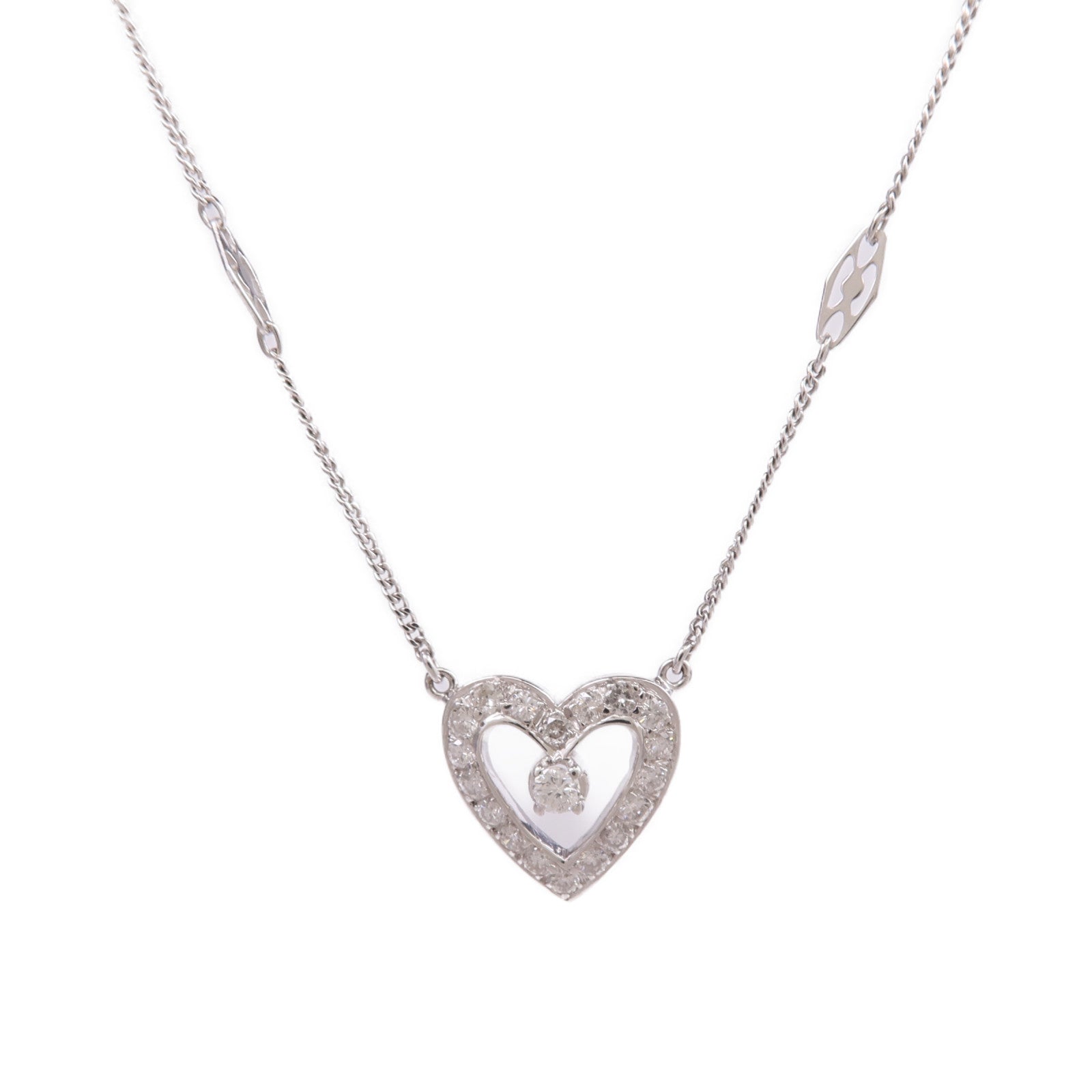 JEWELRY 14K白金Diamond Necklace鑽石項鍊