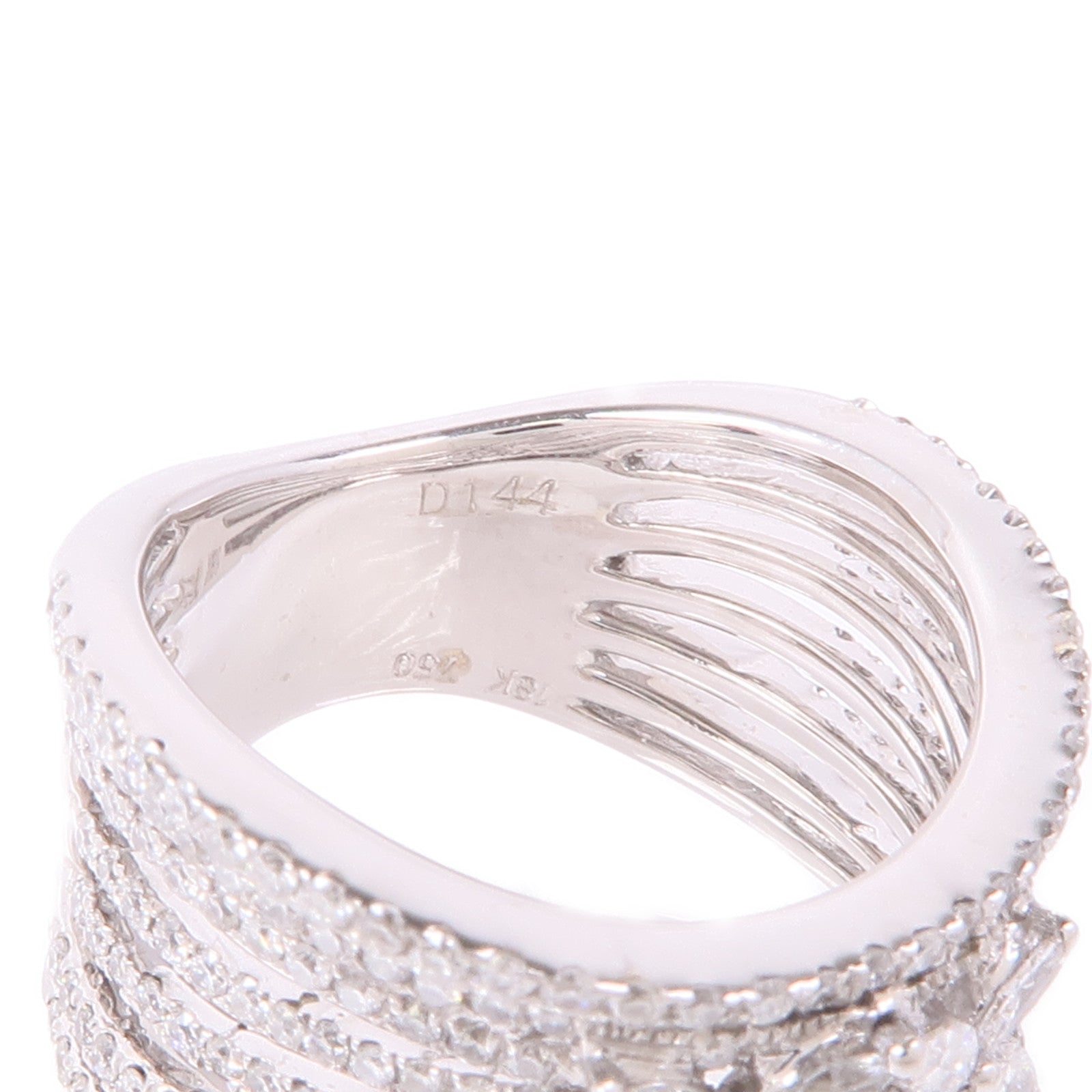 JEWELRY 【激減優惠】18K白金Diamond Ring鑽石戒指US#7