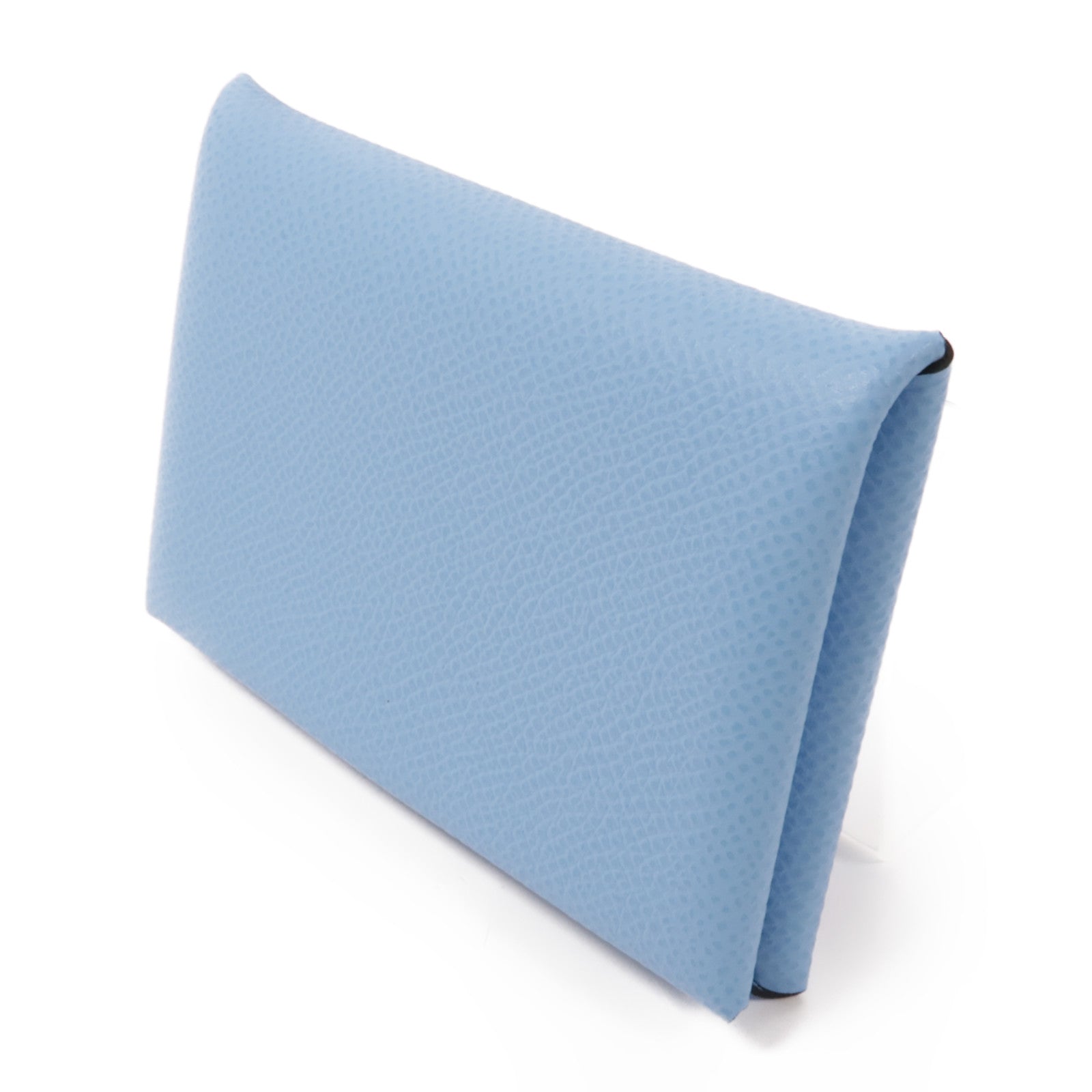 HERMES Epsom皮革Calvi Card Case卡片套7N Celeste