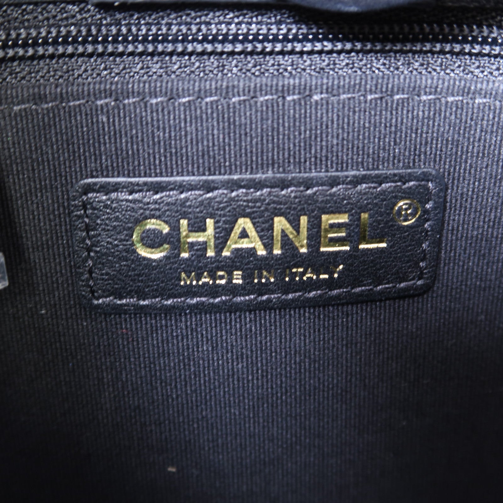CHANEL 菱格牛皮皮革Chanel Hobo金扣鏈帶手挽肩背兩用袋黑色