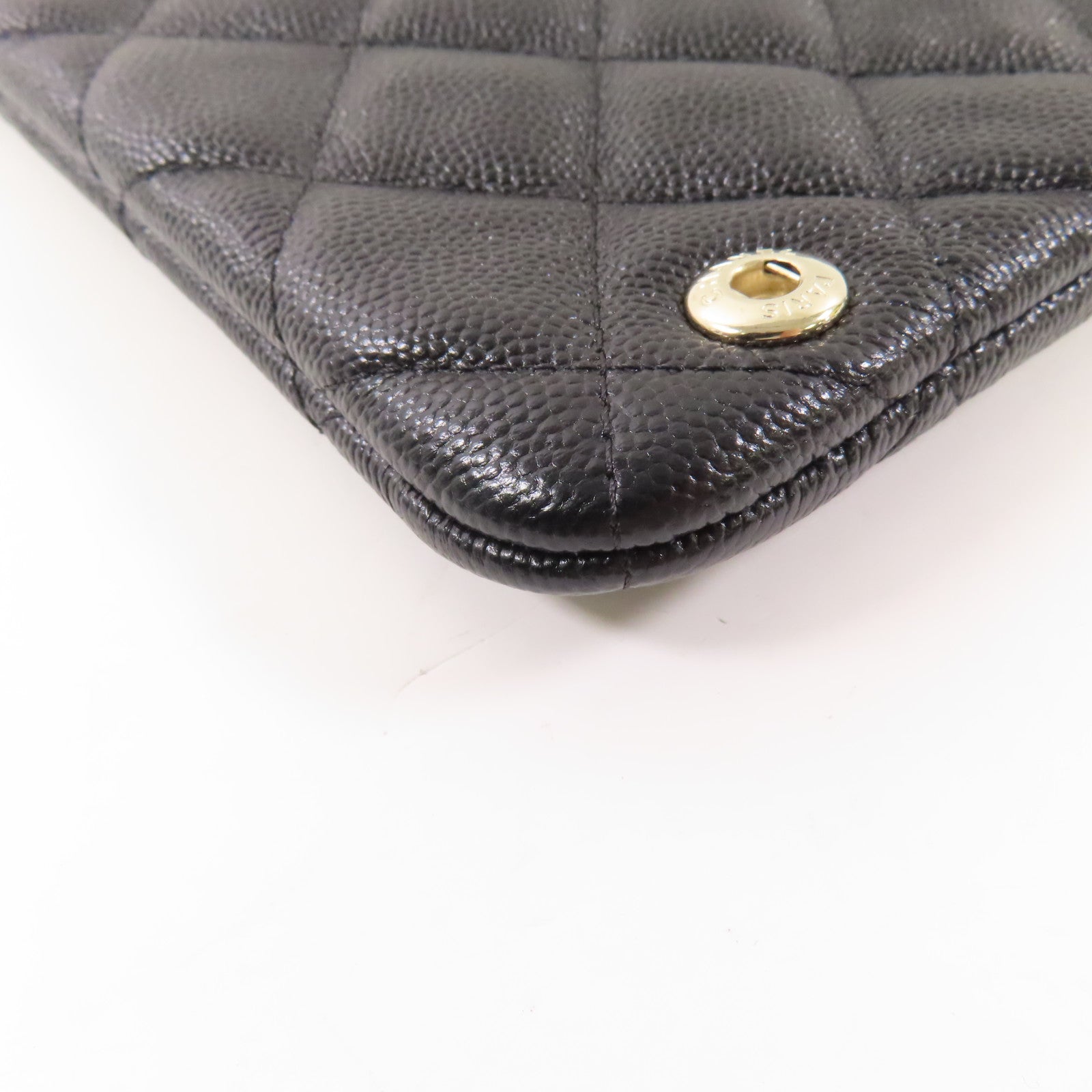CHANEL 牛皮皮革Pouch/Clutch金扣手拿包