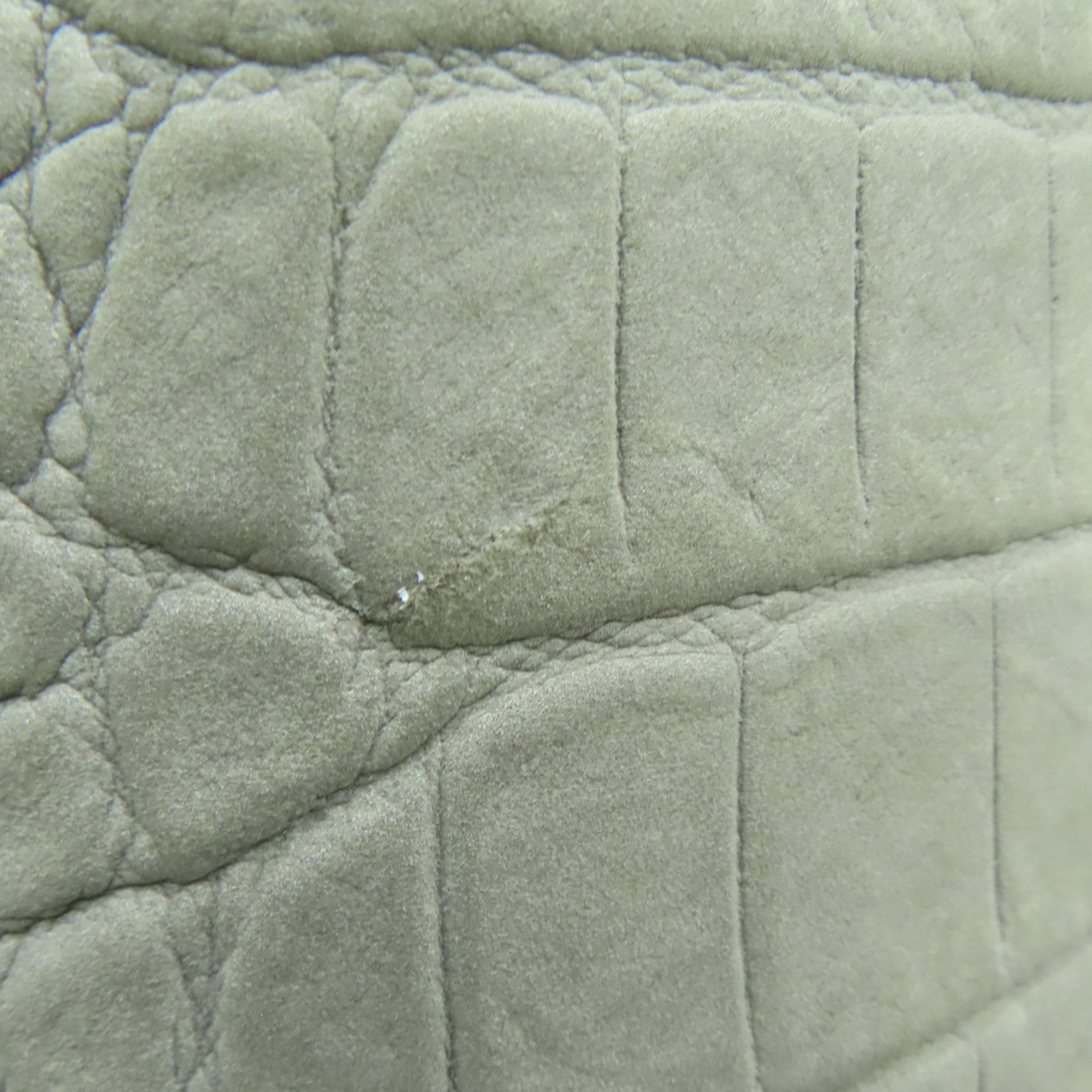 CELINE Cowhide Leather Tote Bag Gray
