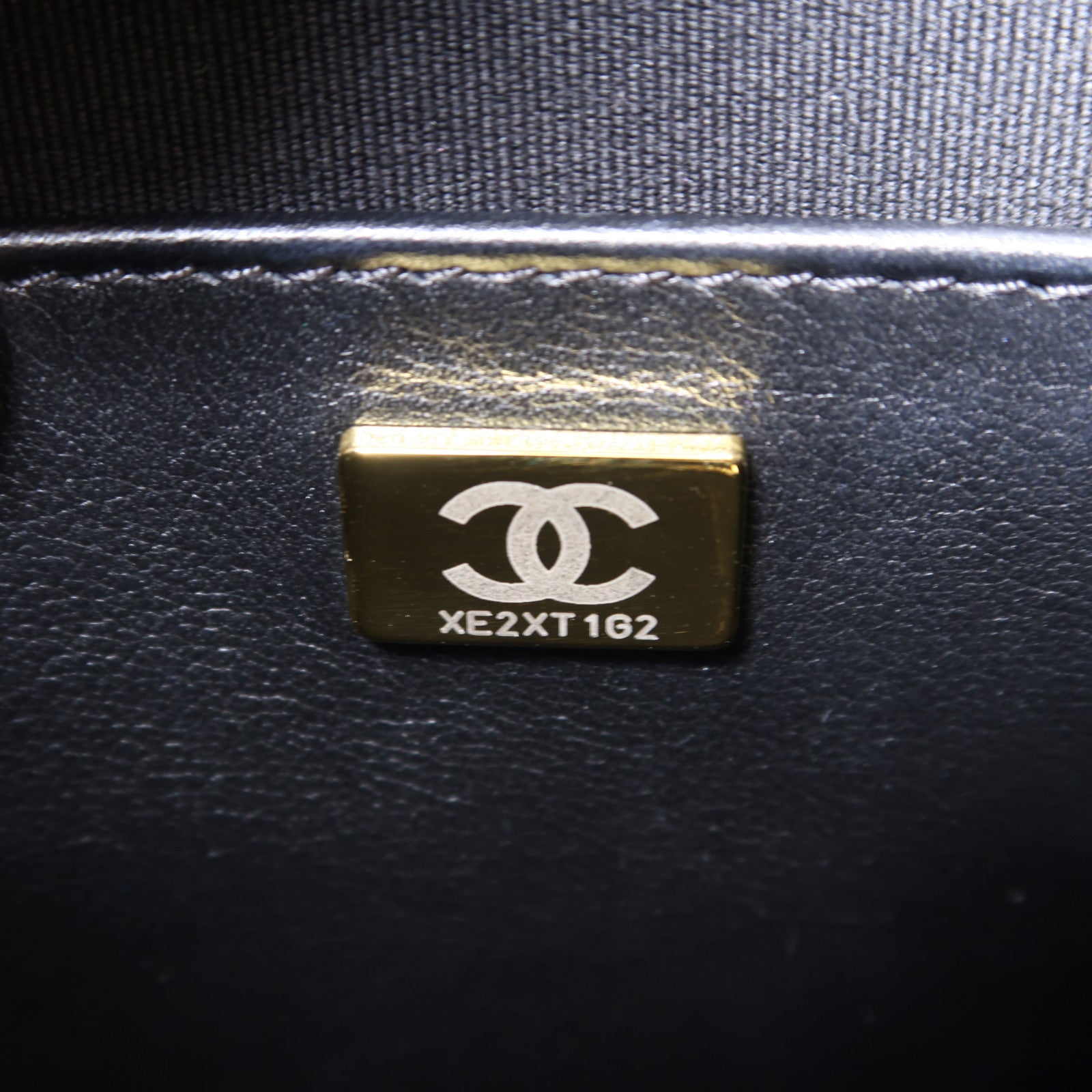 CHANEL 菱格牛皮皮革Chanel Hobo金扣鏈帶手挽肩背兩用袋黑色
