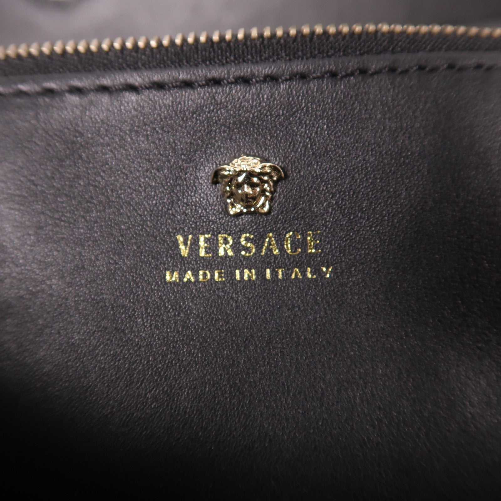 VERSACE 牛皮皮革2 Way Shoulder金扣手挽肩背兩用袋