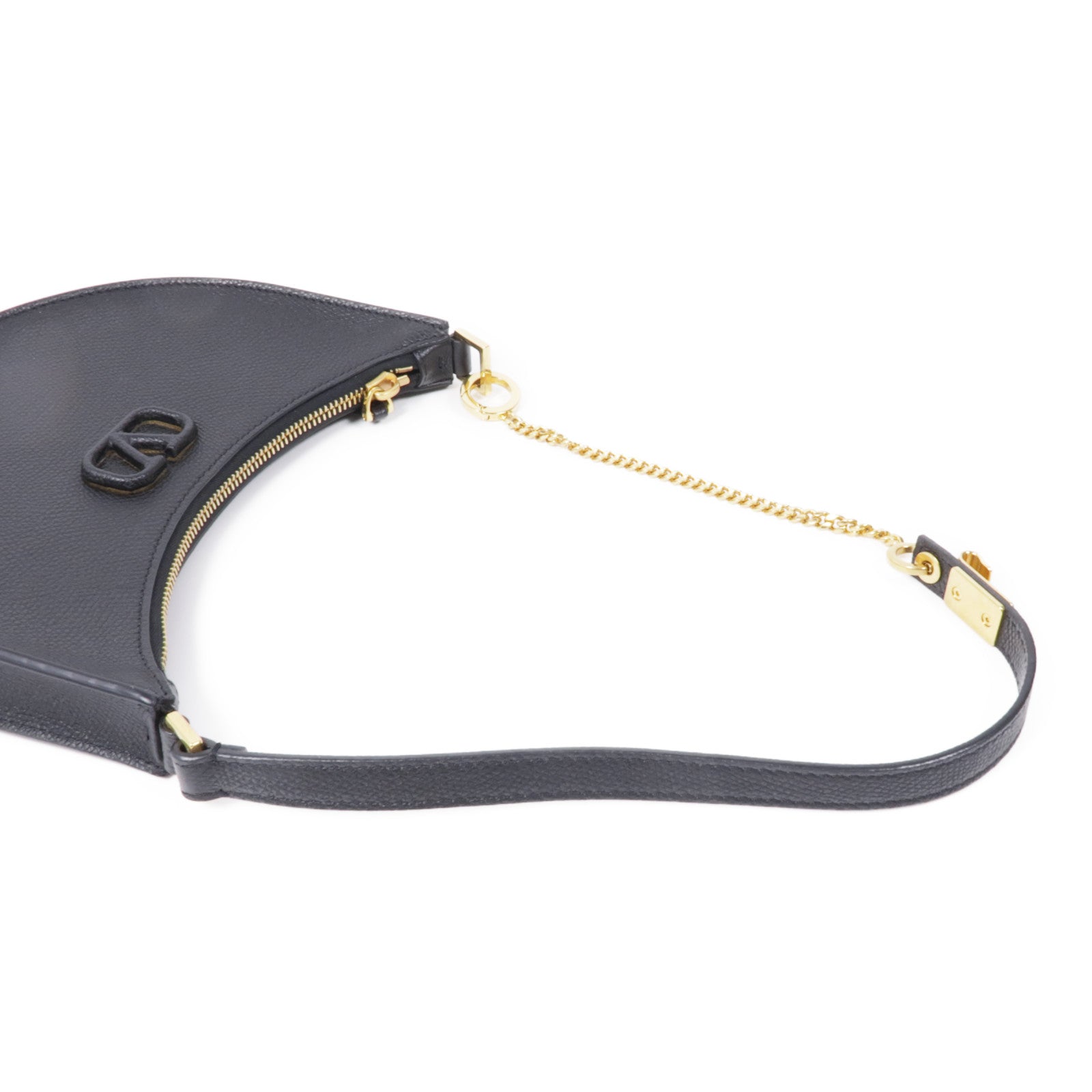 Valentino 牛皮皮革Shoulder Bag金扣肩背袋