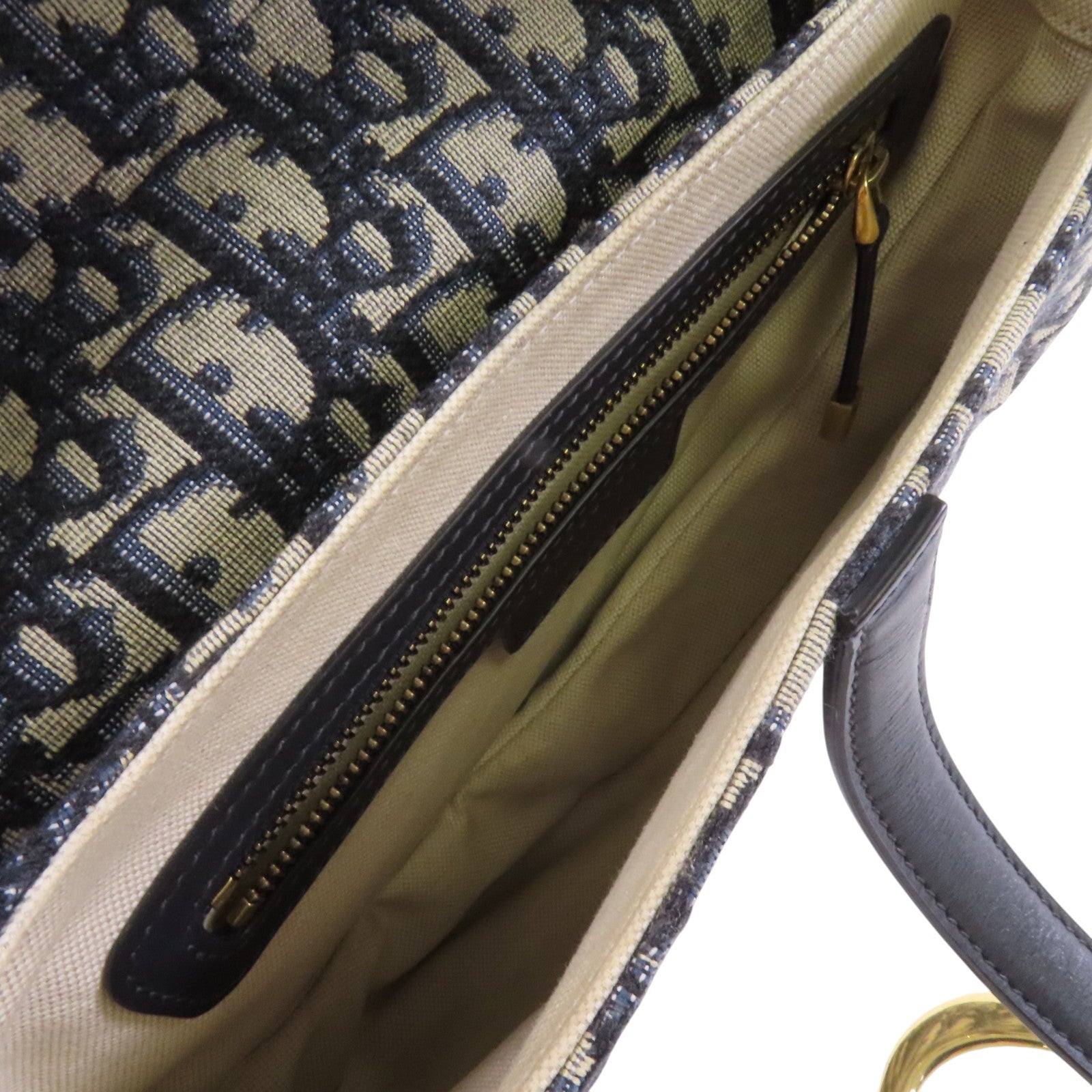 Dior Obrigard帆布Saddle金扣肩背袋