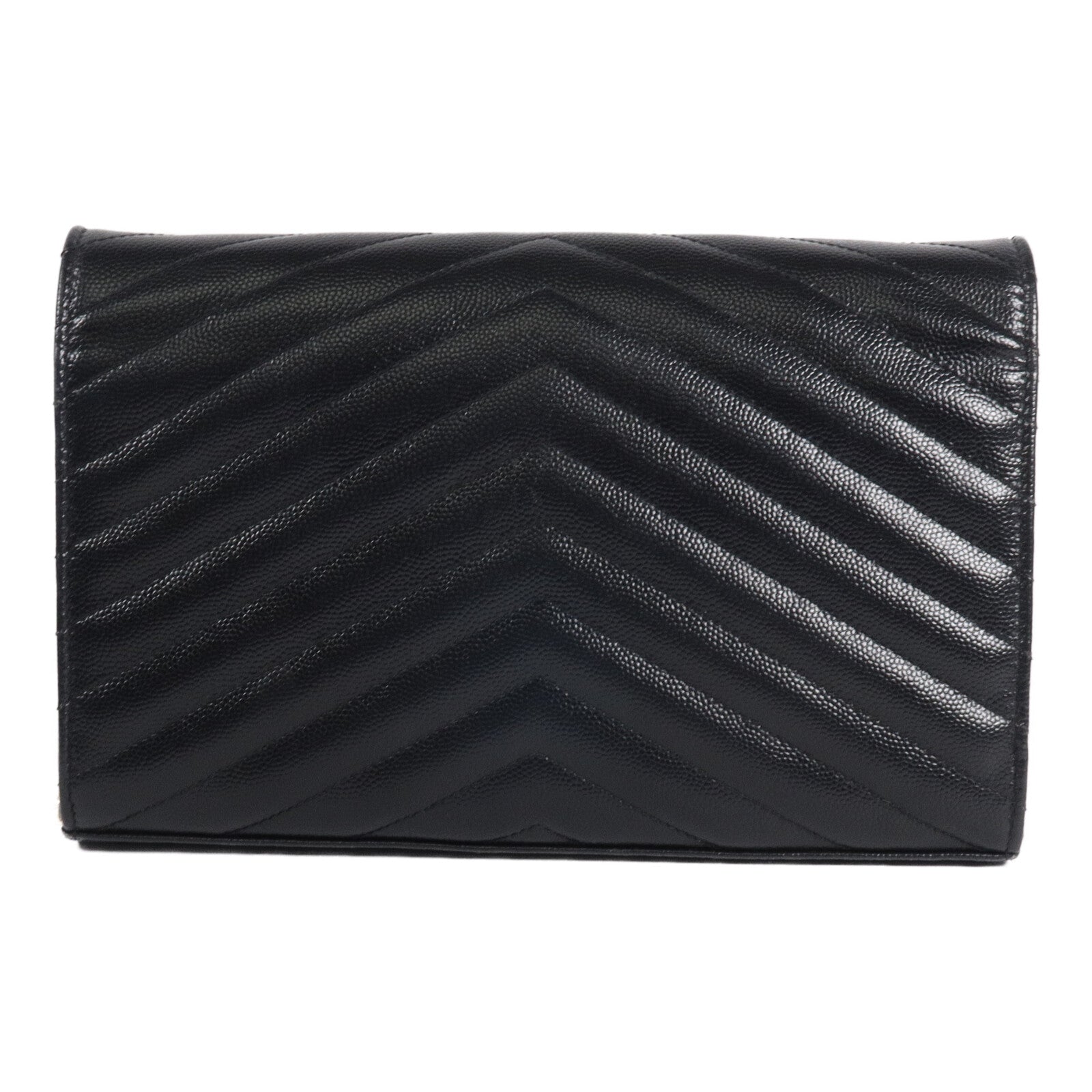 SAINT LAURENT 牛皮皮革Cassandre Envelope鏈帶肩背袋
